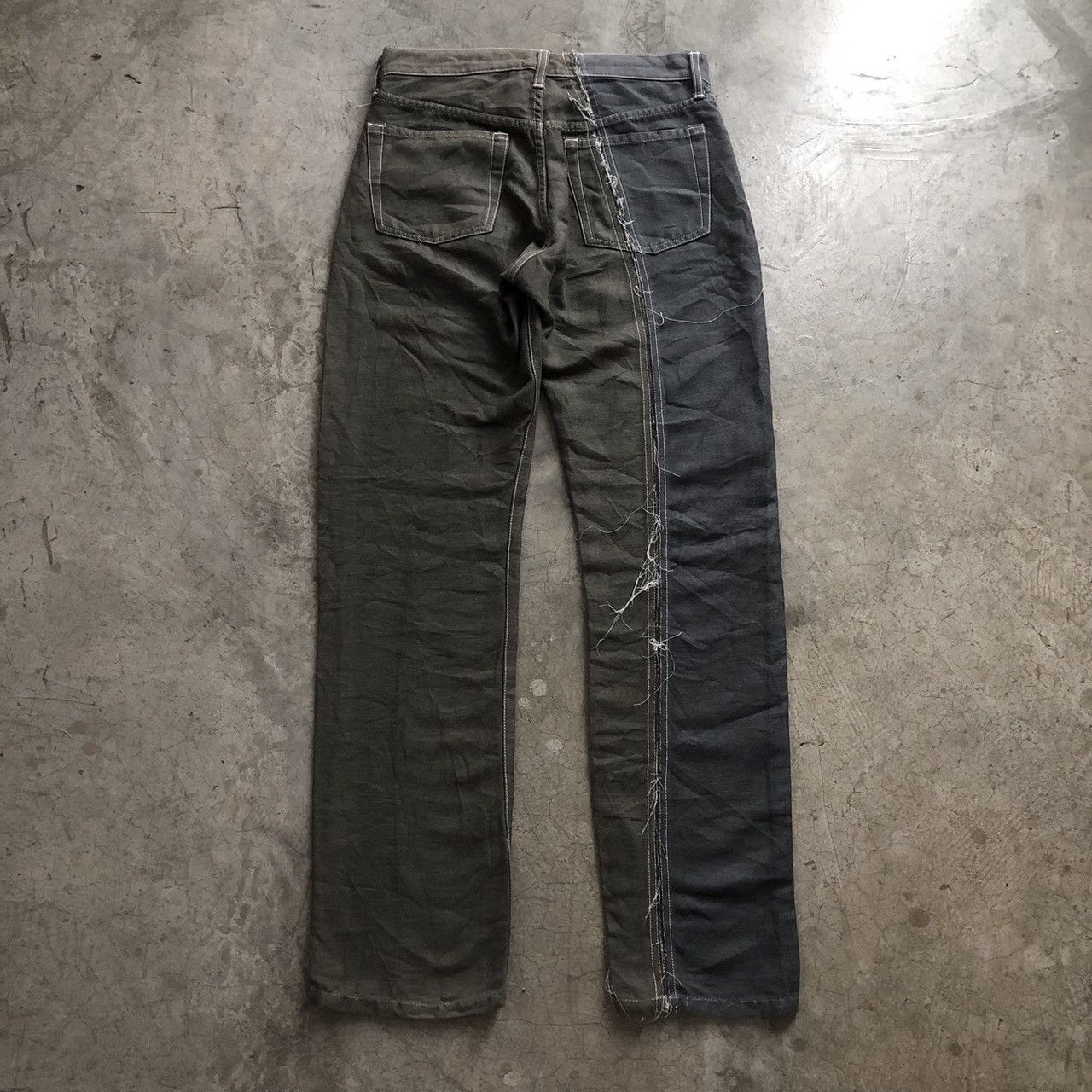 Comme des Garcons Comme Des Garçons AD2000 Reconstructed Spilt Denim Size US 30 / EU 46 - 2 Thumbnail