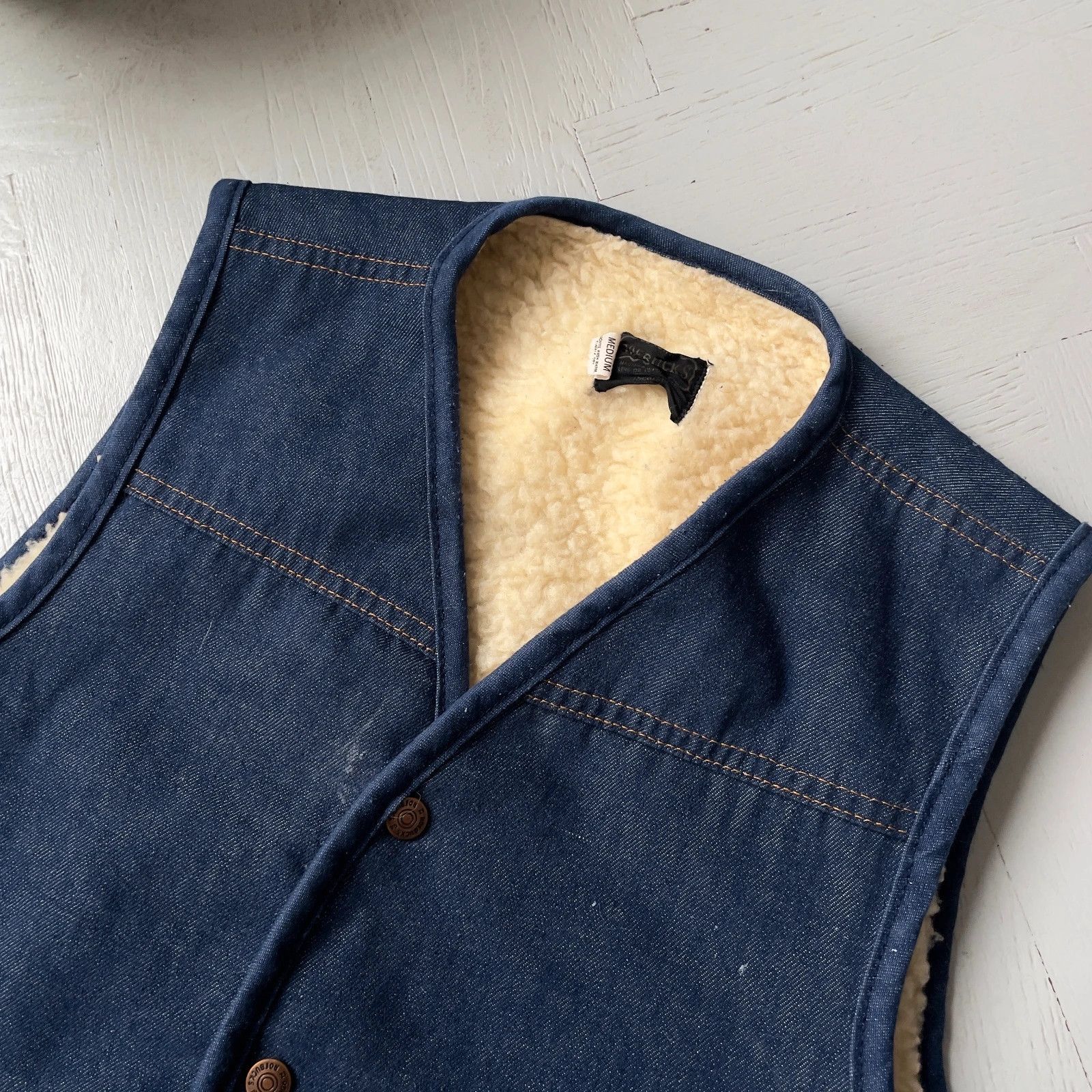 Vintage Vintage Western Denim Vest Size US M / EU 48-50 / 2 - 4 Thumbnail