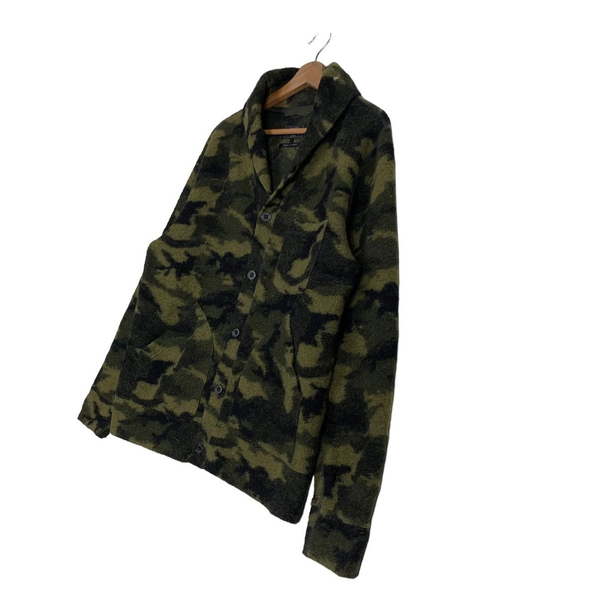 Beams Plus BEAMS Green Camo Fleece Cardigan Jacket #0039-C3 Size US L / EU 52-54 / 3 - 2 Thumbnail