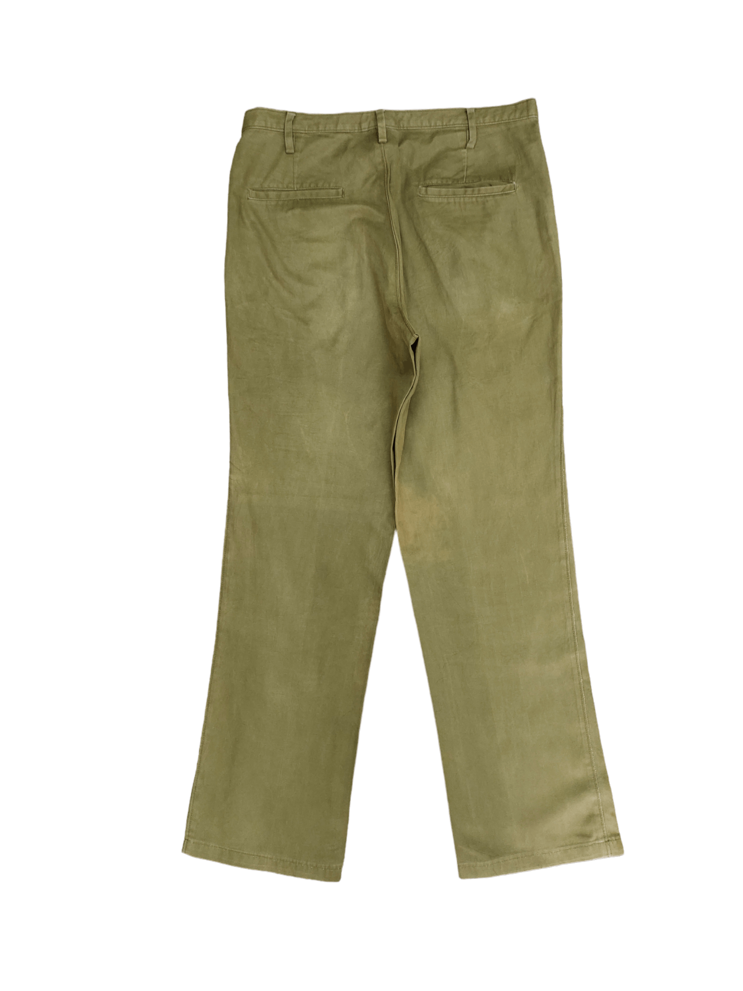 Miu Miu Miu Miu Olive Green Faded Trouser Pants Size US 30 / EU 46 - 10 Thumbnail