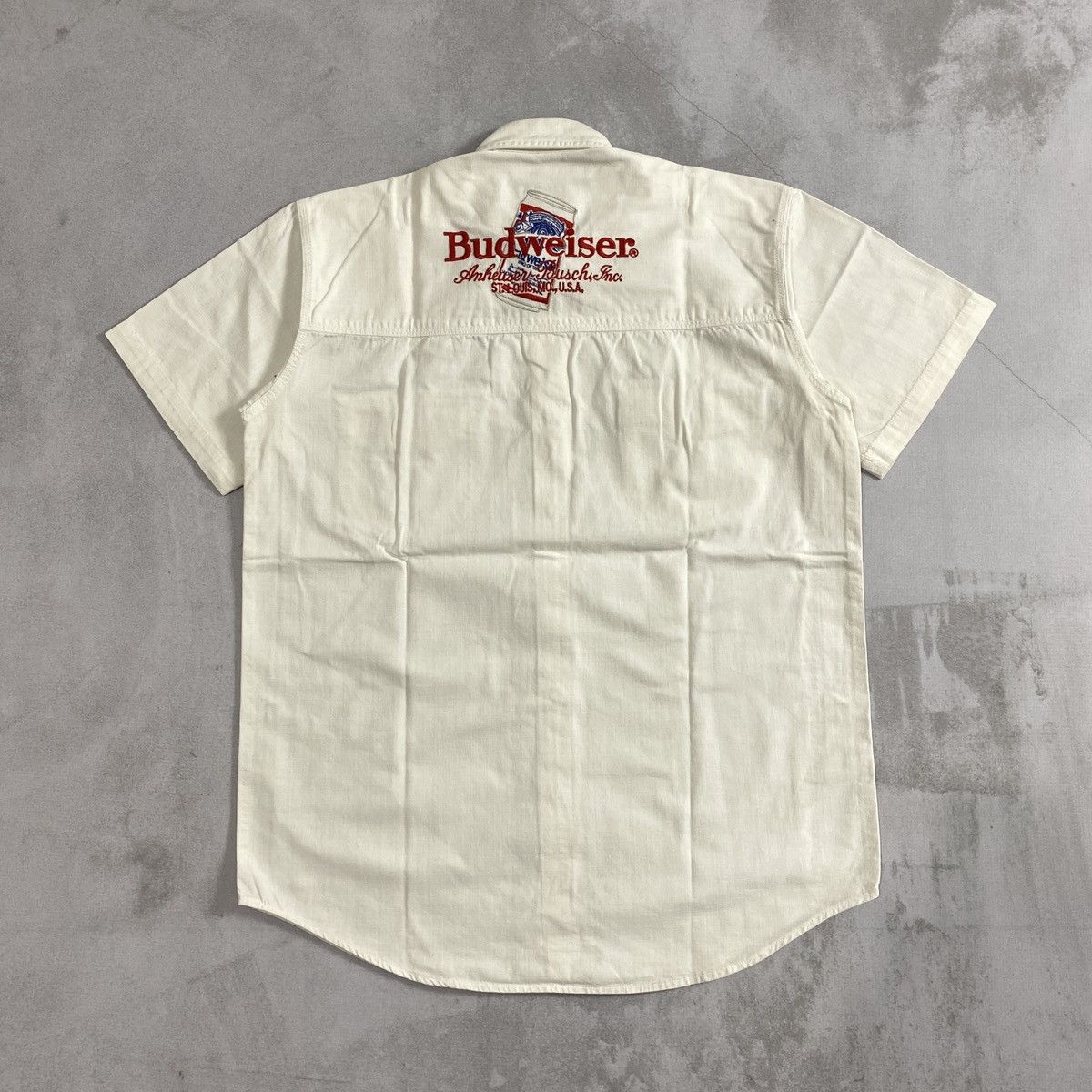 Budweiser Vtg 90’s Budweiser Double Pocket Shirt Size US M / EU 48-50 / 2 - 1 Thumbnail