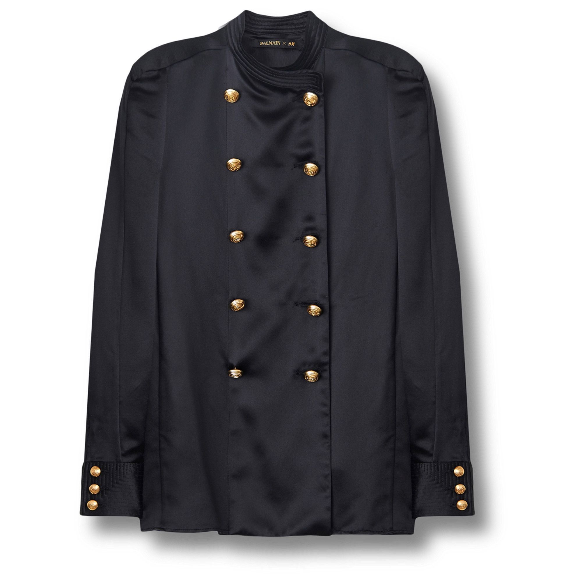 Balmain × H&M Balmain X H&M Launch Collection Silk Blouse Shirt Jacket Size M / US 6-8 / IT 42-44 - 1 Thumbnail