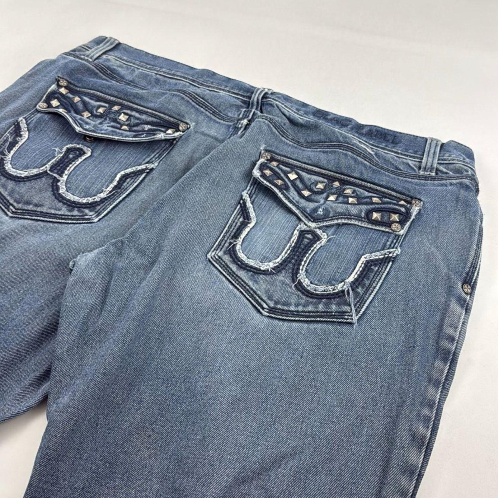 2000's archive 刺繍grunge denim pants Diesel × Japanese Brand × Vintage Vintage y2k archive grunge