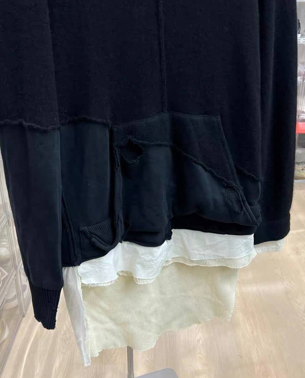 Greg Lauren Greg Lauren denim and wool patchwork sweatshirt Size US M / EU 48-50 / 2 - 7 Thumbnail