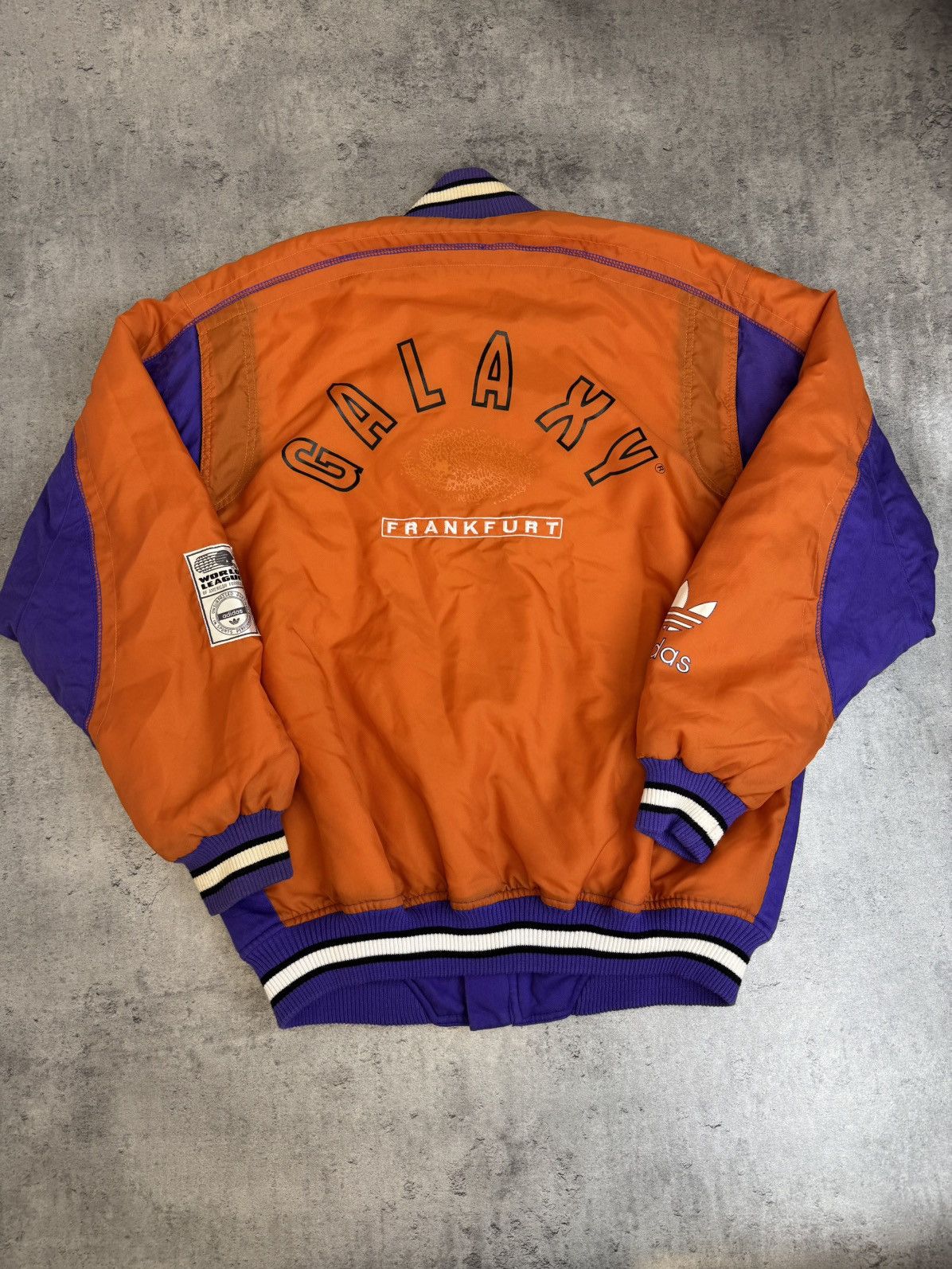 Adidas 1992 Frankfurt Galaxy World League Bomber Jacket Adidas nfl Size US L / EU 52-54 / 3 - 11 Thumbnail