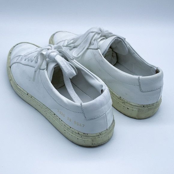 Common Projects Common Projects Women's White and Cream Sneakers Size US 7 / IT 37 - 4 Thumbnail