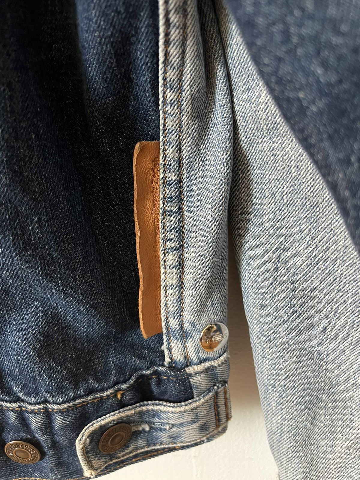 Bless × Maryam Nassir Zadeh BLESS Blue Maryam Nassir Zadeh Edition Denim Jacket Size L / US 10 / IT 46 - 4 Thumbnail