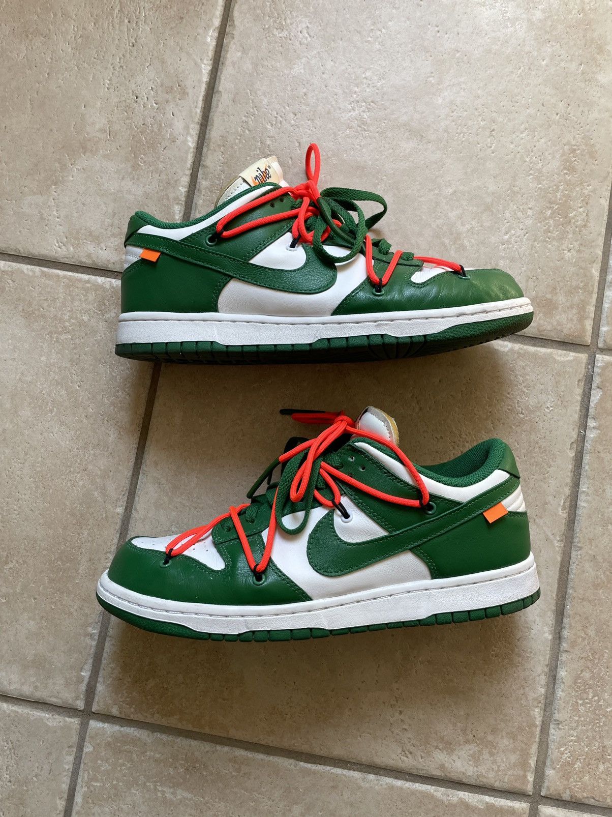 Nike x Off White Dunk Pine Green size 10