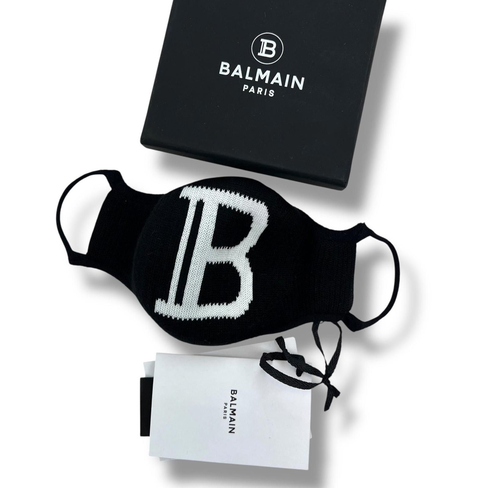 Balmain Balmain Black Face Mask Size ONE SIZE - 1 Thumbnail