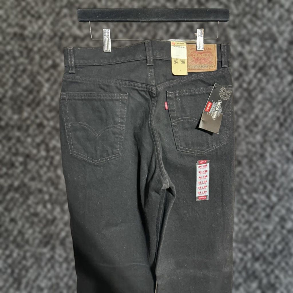 Levi's VINTAGE Levi's 515 Jeans 32W 36L Black Relaxed Fit 90s Kanye Mens Jeans 5-Pocket Straight 1997 USA Size US 32 / EU 48 - 1 Thumbnail