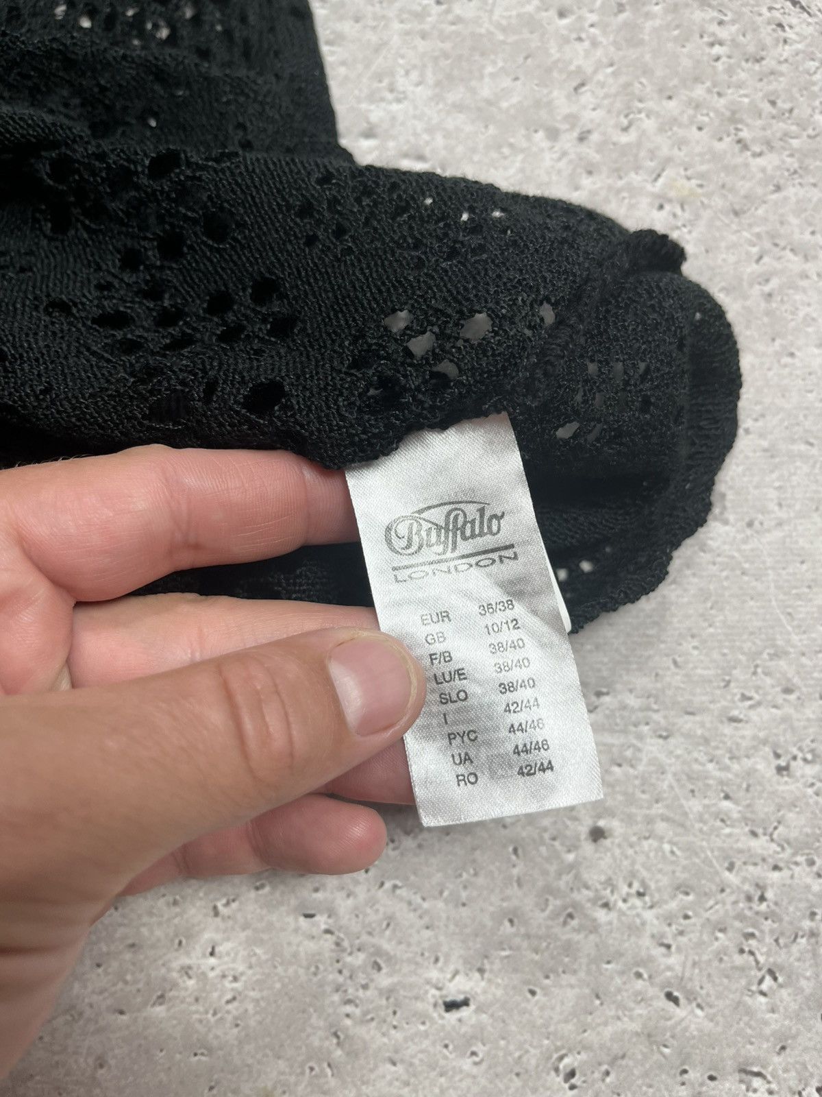 Other Buffalo London Y2K Knit Mesh Tank Top Black Semi Sheer M Size M / US 6-8 / IT 42-44 - 6 Thumbnail