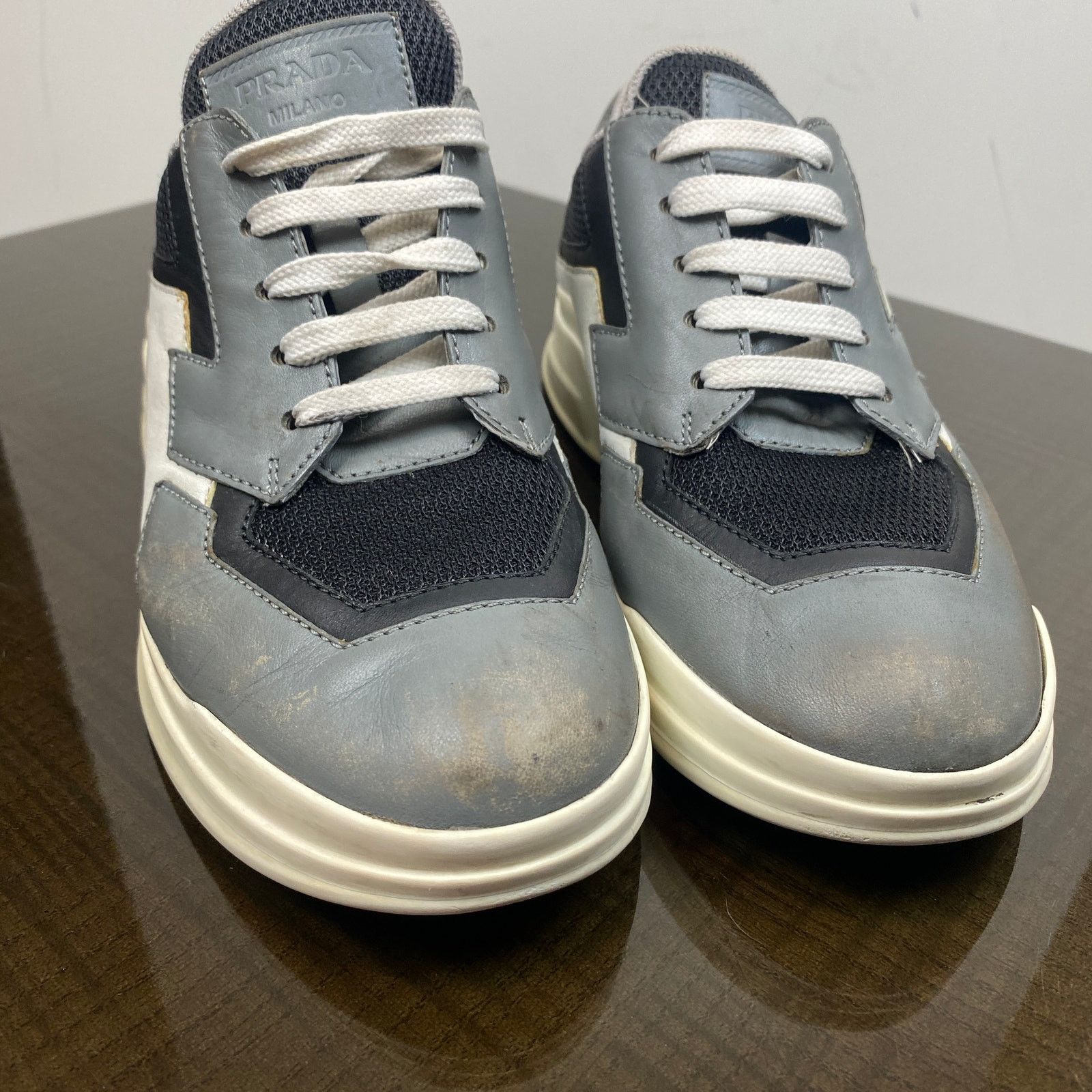 Prada Prada Polarius Leather Trainers Sneakers Shoes 36.5 US 6.5 Size US 6.5 / IT 36.5 - 11 Thumbnail