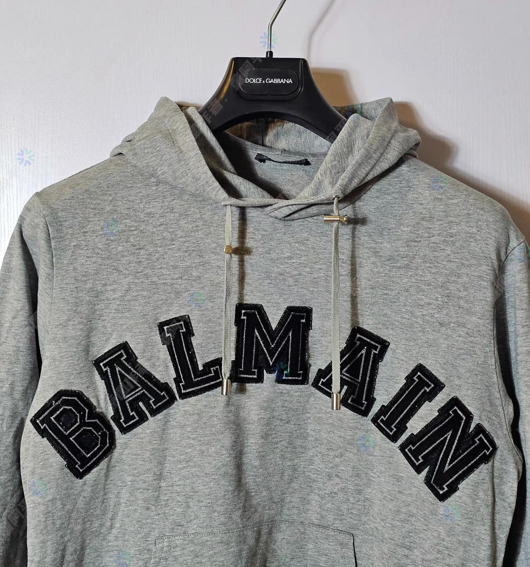 Balmain Balmain Men's Gray Lightweight Hoodie Q4 Size US M / EU 48-50 / 2 - 2 Thumbnail