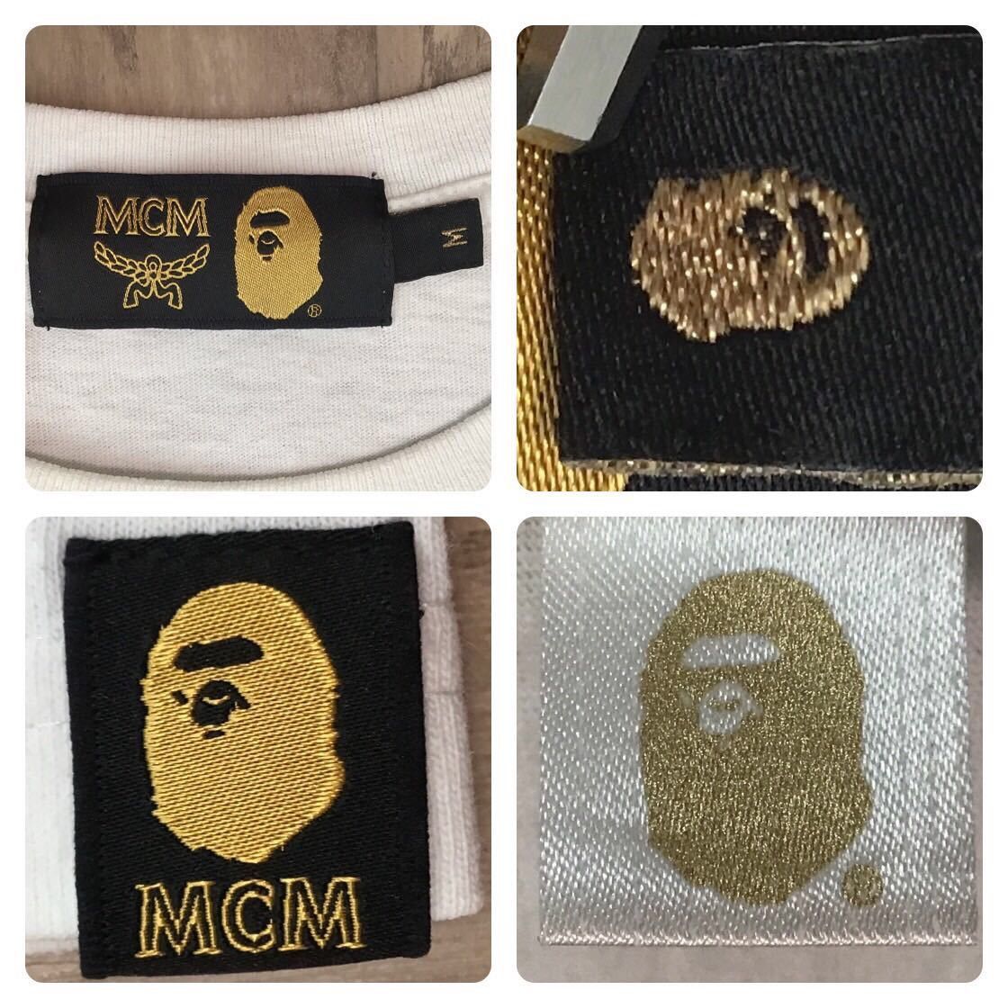 Bape × MCM BAPE × MCM Rhinestone College Logo T-shirt a bathing ape Size US M / EU 48-50 / 2 - 5 Thumbnail