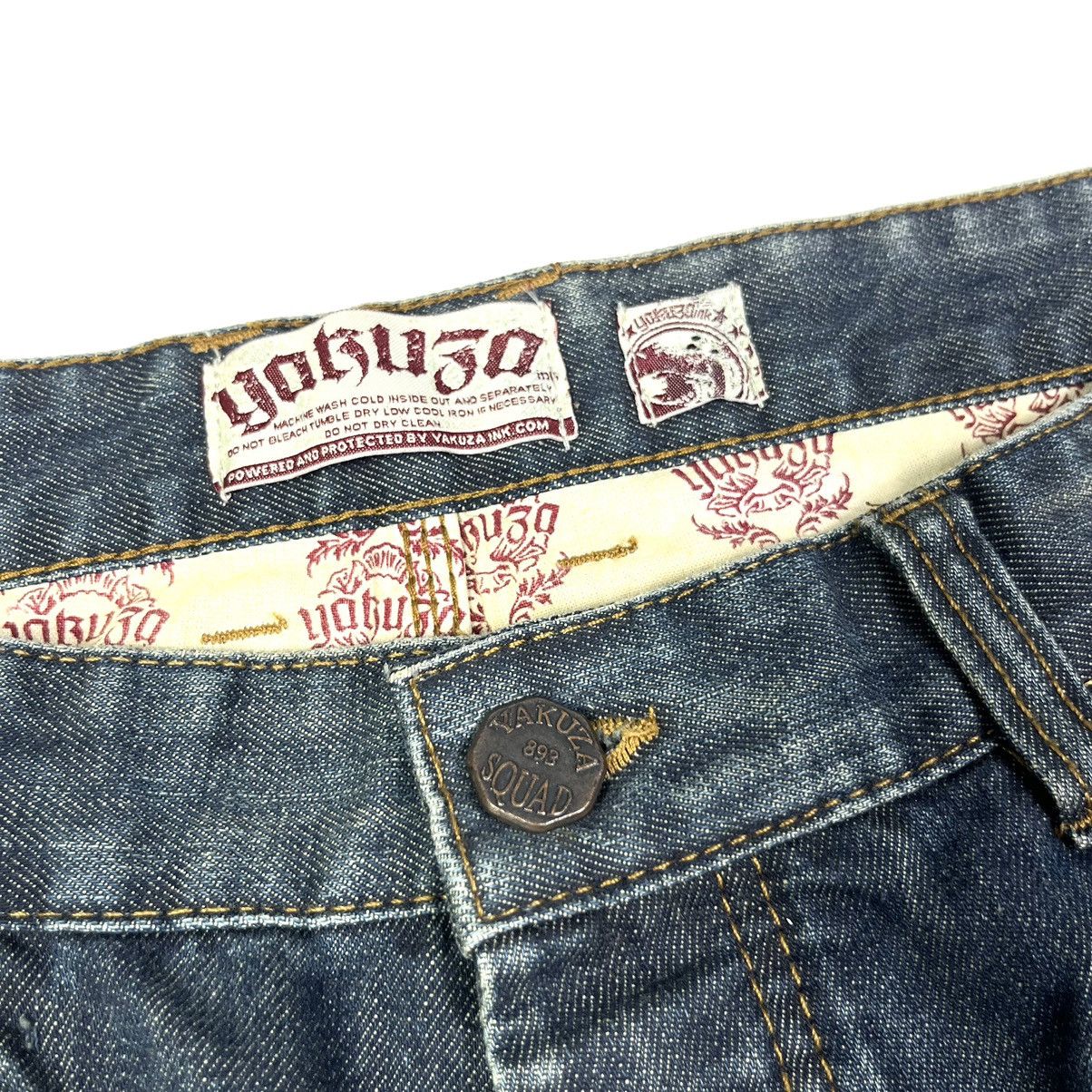 Designer × Japanese Brand New! Yakuza Jeans Art Style Jesus Denim Japanese Brand Size US 33 - 8 Thumbnail