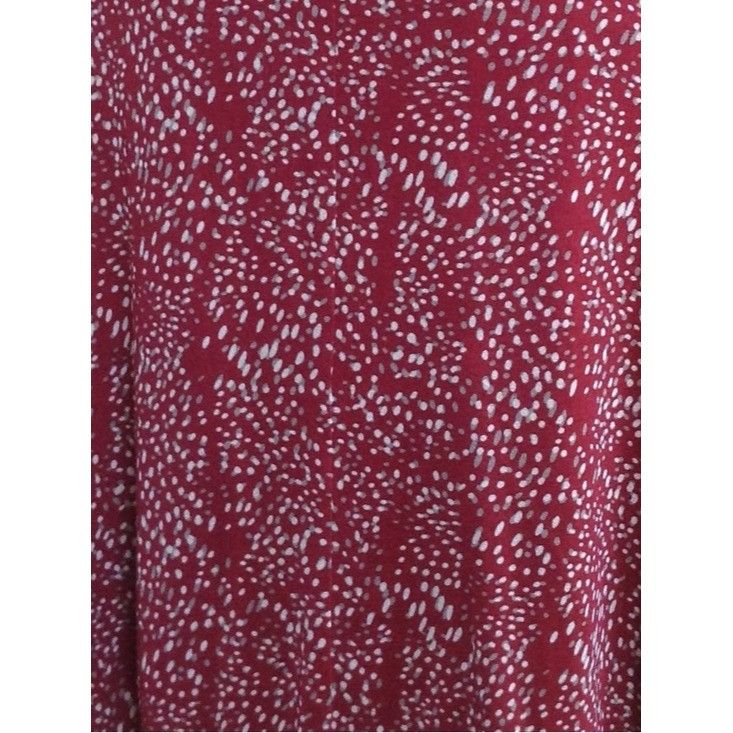 Max Mara MaxMara Silk Knit Jersey Long Sleeve Burgundy Print Midi Dre Size XS / US 0-2 / IT 36-38 - 10 Thumbnail