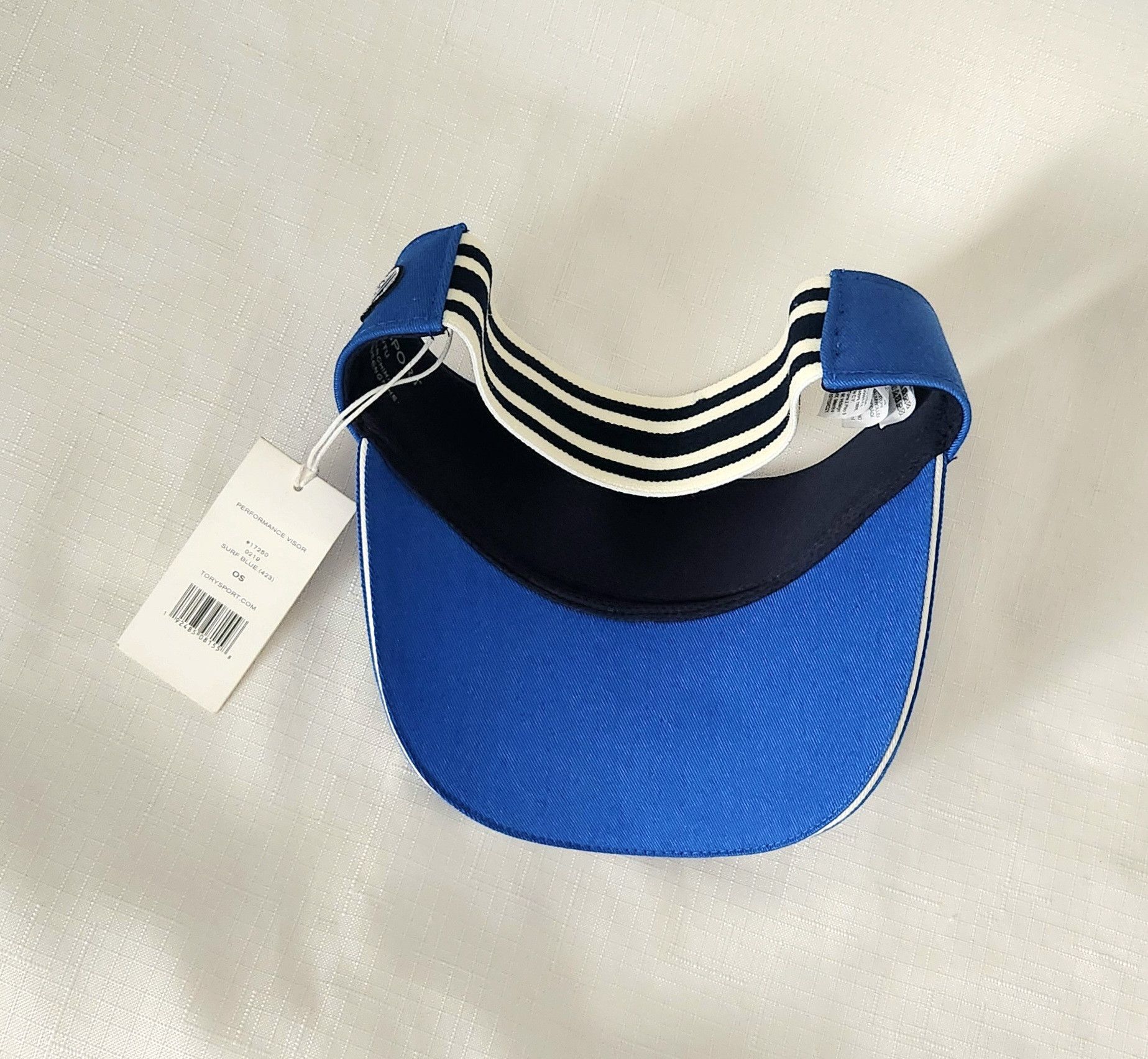 Tory Burch Tory Sport Performance Adjustable Visor OS Tennis Golf blue Size ONE SIZE - 3 Thumbnail
