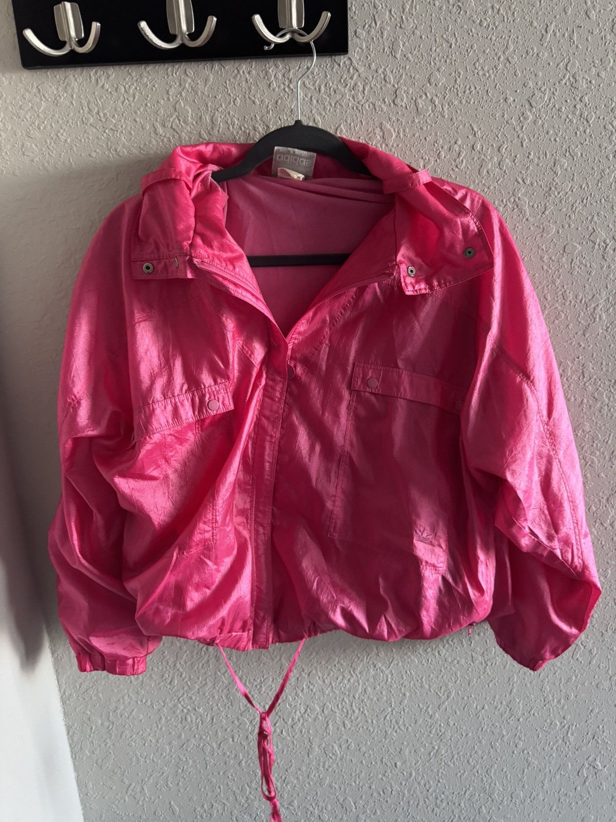 Adidas Vintage ADIDAS Hot Pink Windbreaker set Size US M / EU 48-50 / 2 - 1 Thumbnail