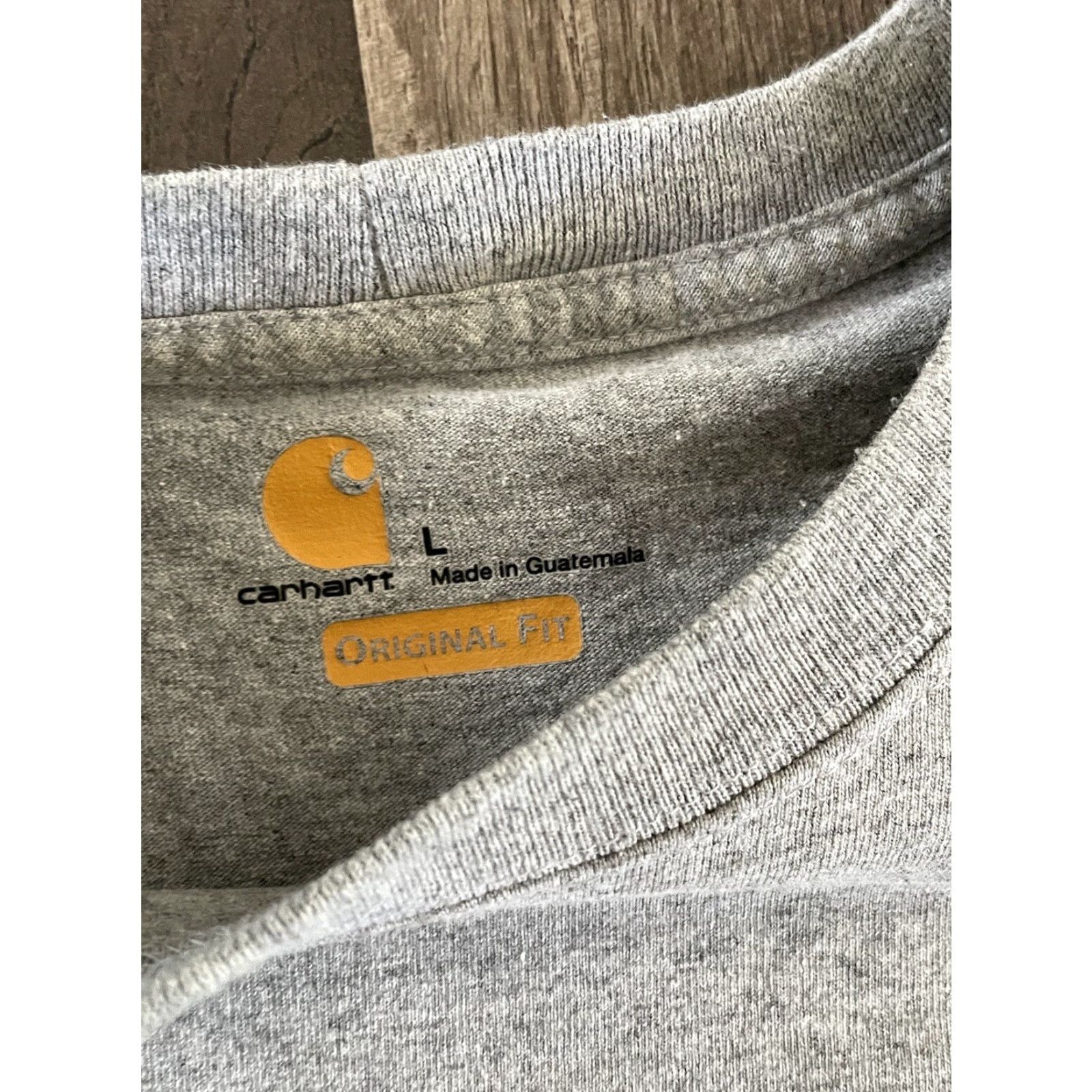 Carhartt Carhartt Pocket T-Shirt Grey L Men Shirt Pocket Outdoor Classic 90s? Size US L / EU 52-54 / 3 - 3 Thumbnail