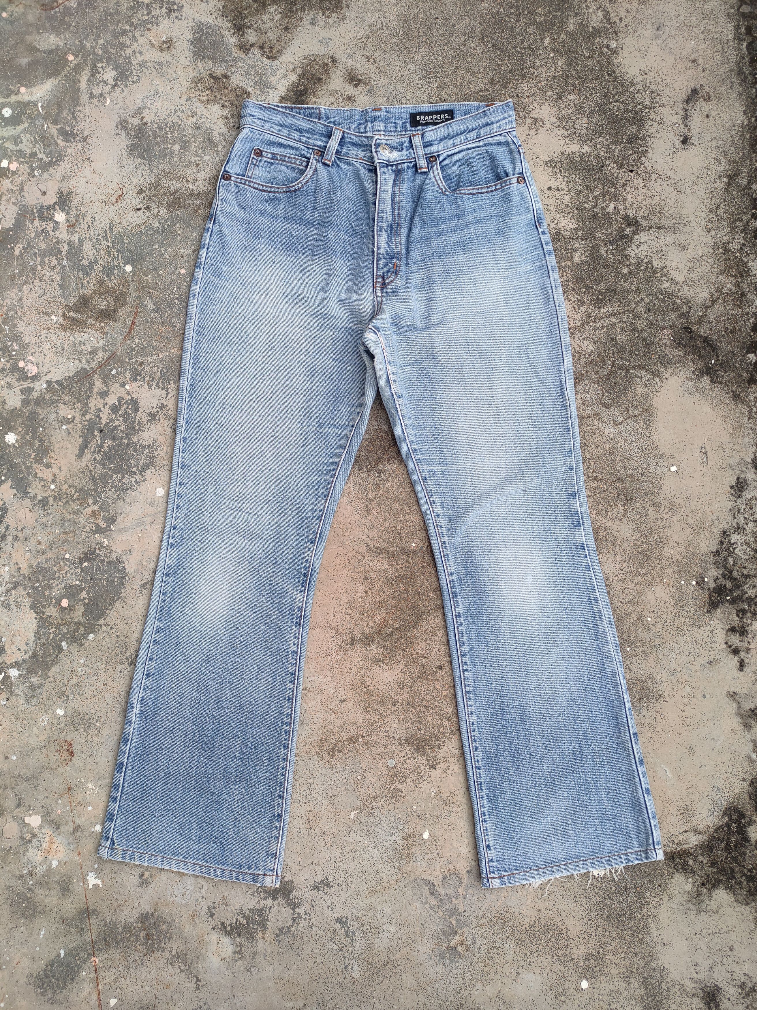 Japanese Brand × Jean × Vintage VINTAGE BRAPPERS FLARE FADED JEANS DENIM PANTS Size US 29 - 1 Thumbnail