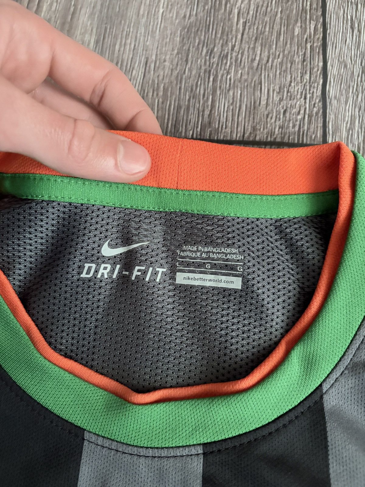 Nike Werder Bremen 2014/2015 Away Football Player Issue Jersey Size US L / EU 52-54 / 3 - 3 Thumbnail