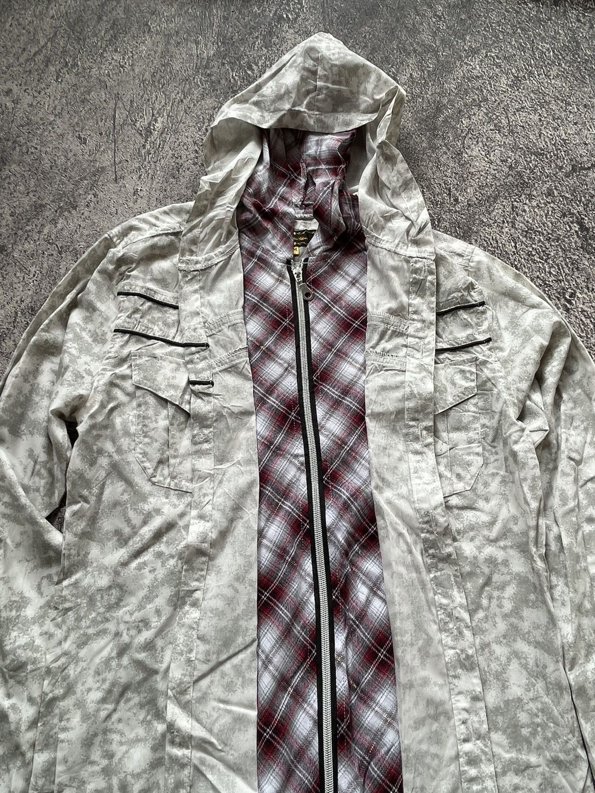 Japanese Brand Y2K 31040 Homme double layer acid wash shirt Size US M / EU 48-50 / 2 - 5 Thumbnail