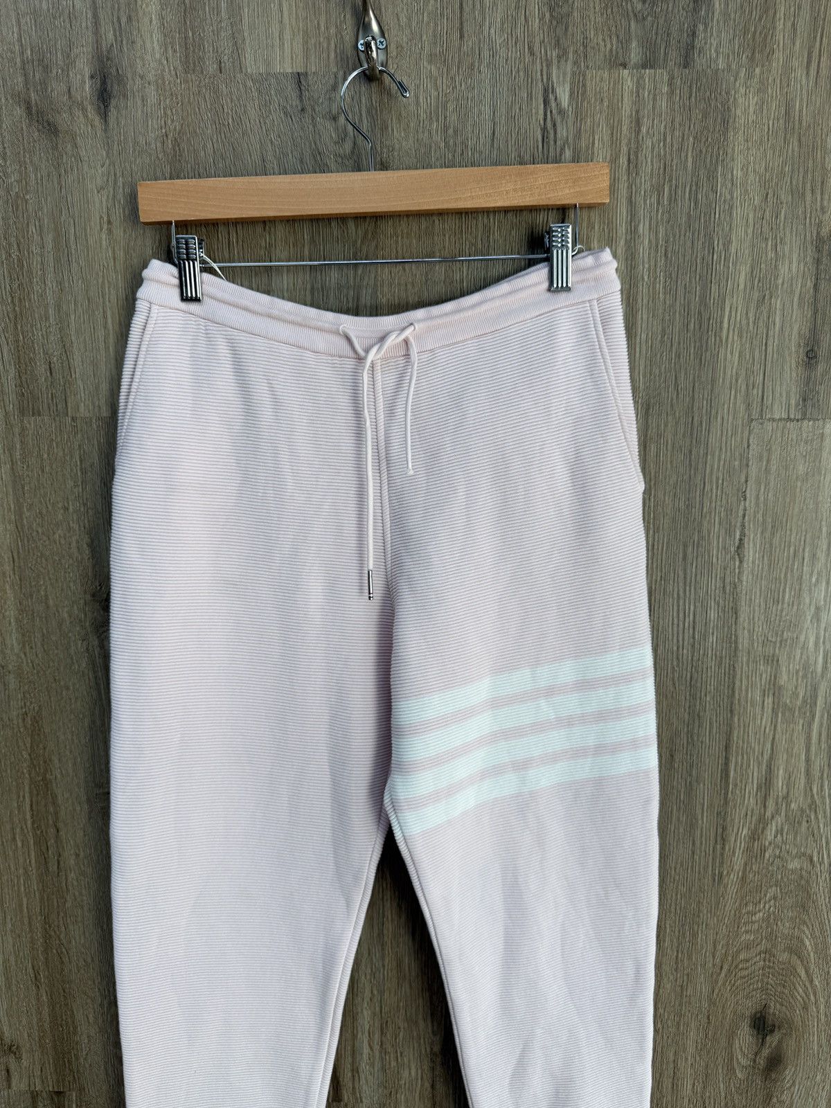Thom Browne Thome Browne Pink Thermal Sweats Size US 29 - 2 Thumbnail