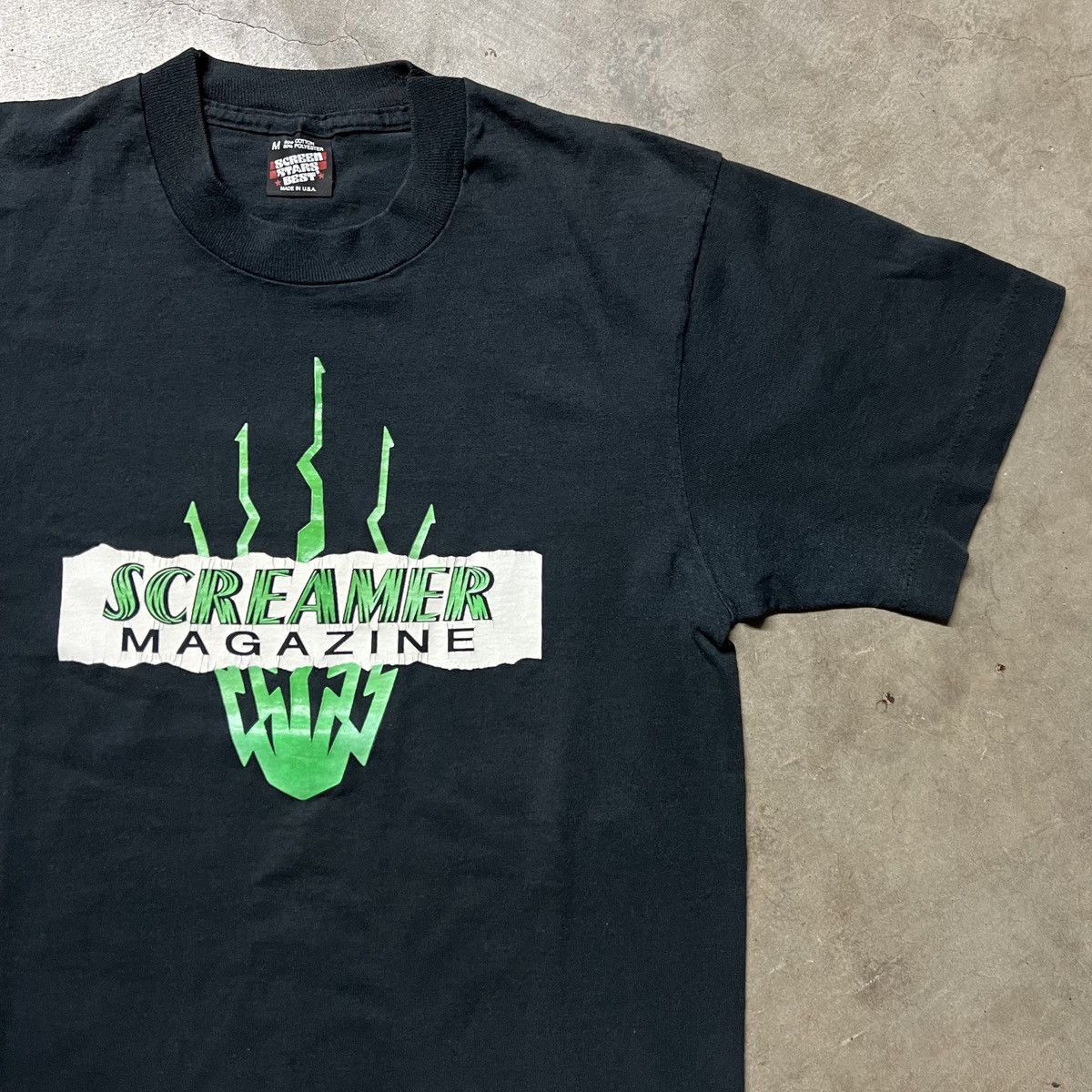 Band Tees × Vintage Vintage 90’s Screamer Magazine Rock-Metal Band T-Shirt Size US M / EU 48-50 / 2 - 2 Thumbnail