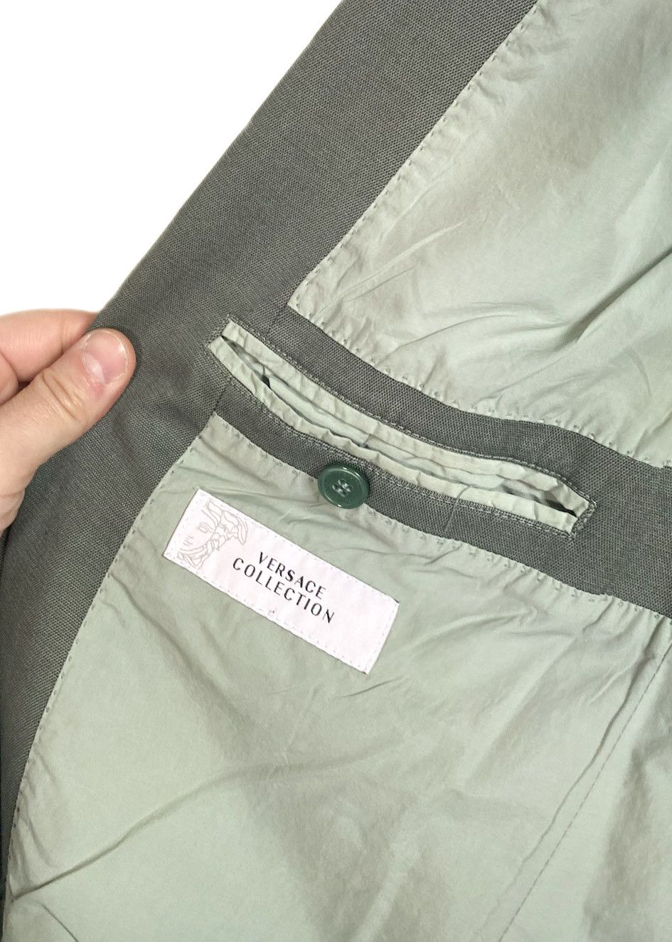 Versace Versace Collection Green Sport Blazer Size 40R - 6 Thumbnail