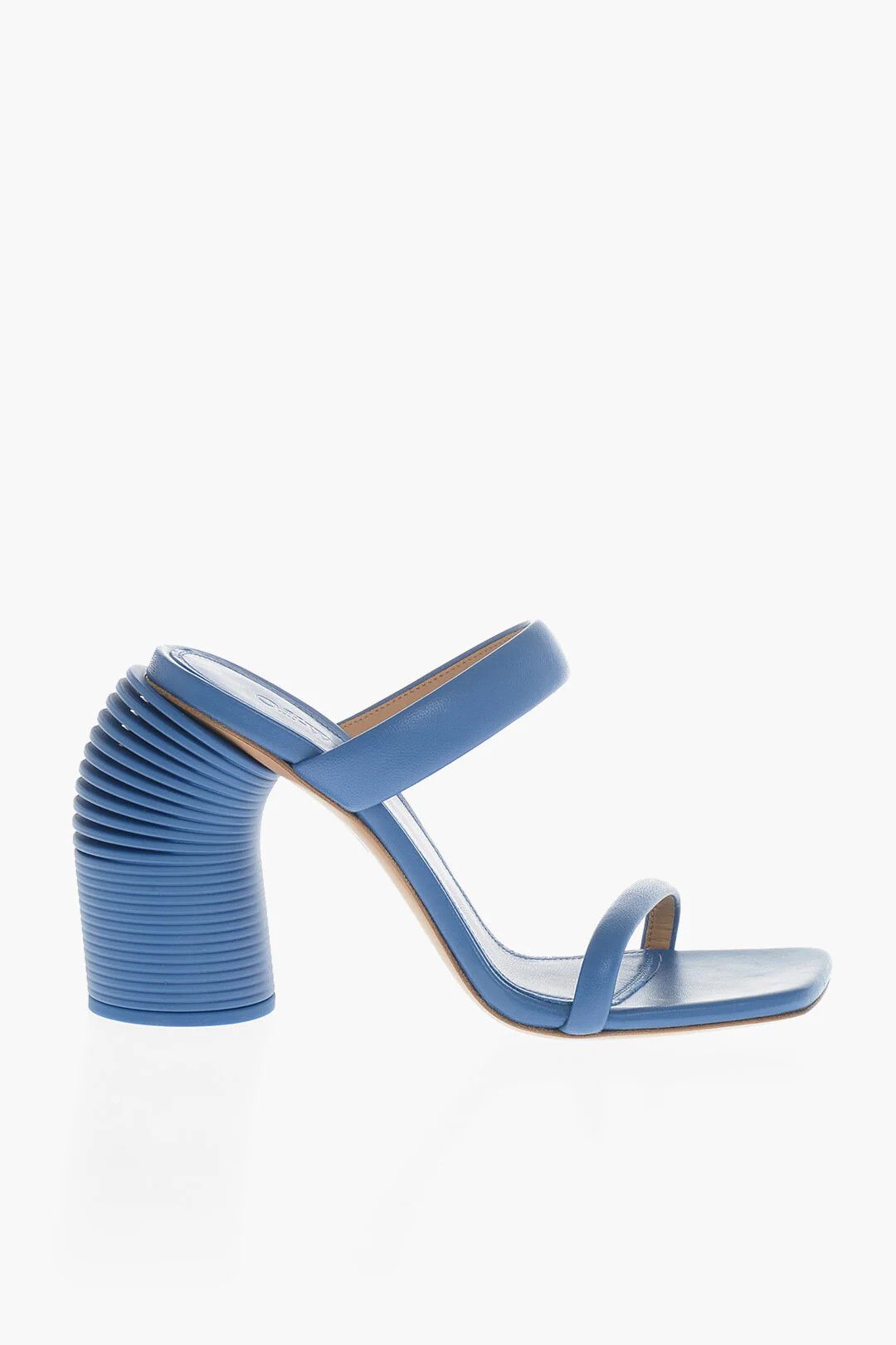 Off-White og1mm0426 Leather Sandals in Blue Size US 8 / IT 38 - 1 Thumbnail