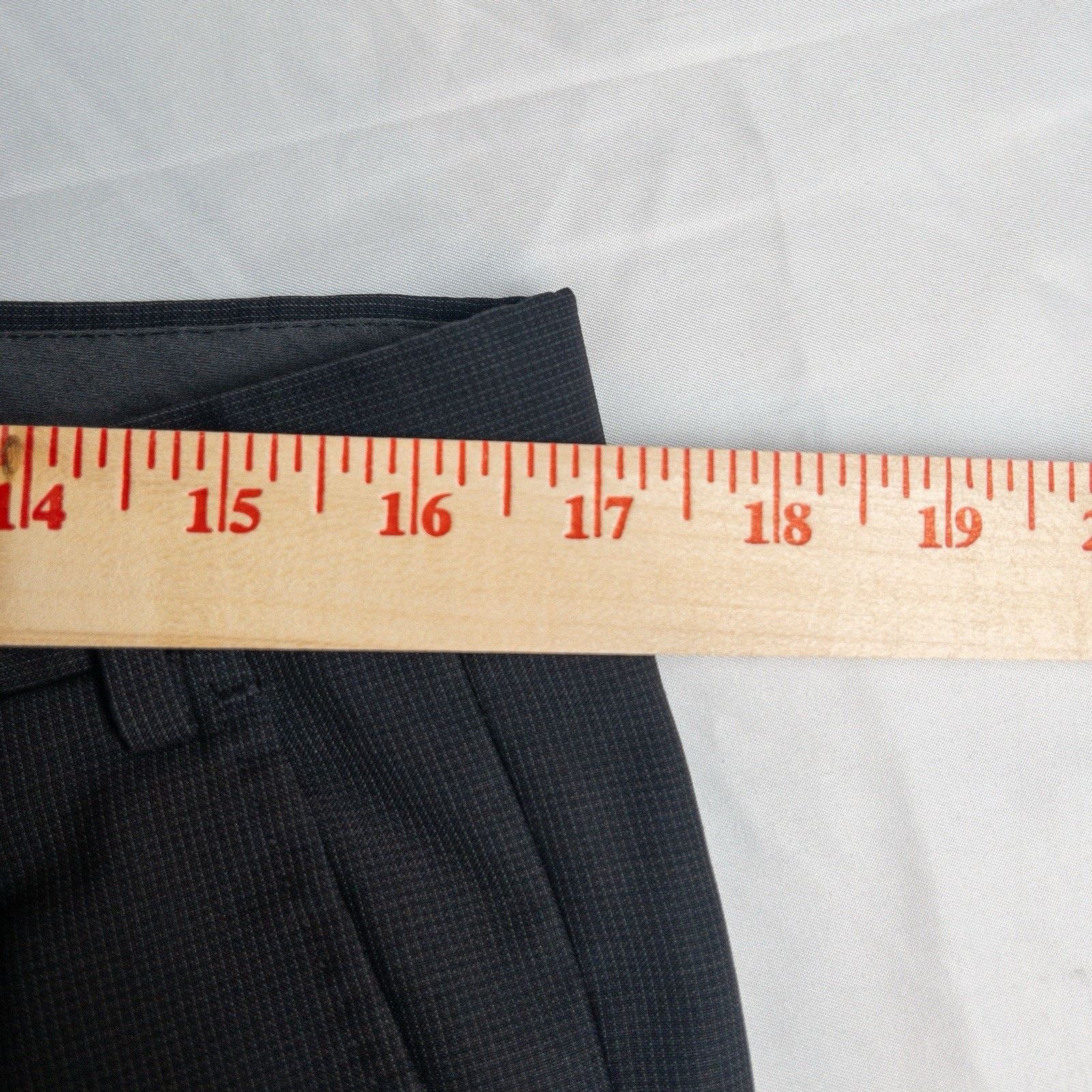 Canali Canali Mens Dress Pants 36x27 Black Wool Pleated A78220/99 Size 34R - 3 Thumbnail