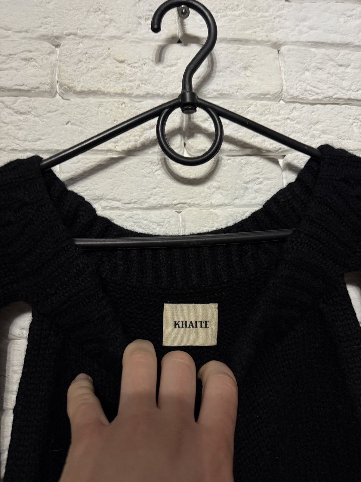 KHAITE Khaite Black Cashmere Knit Oversize Sweater Underarm Cut Out Size L / US 10 / IT 46 - 4 Thumbnail
