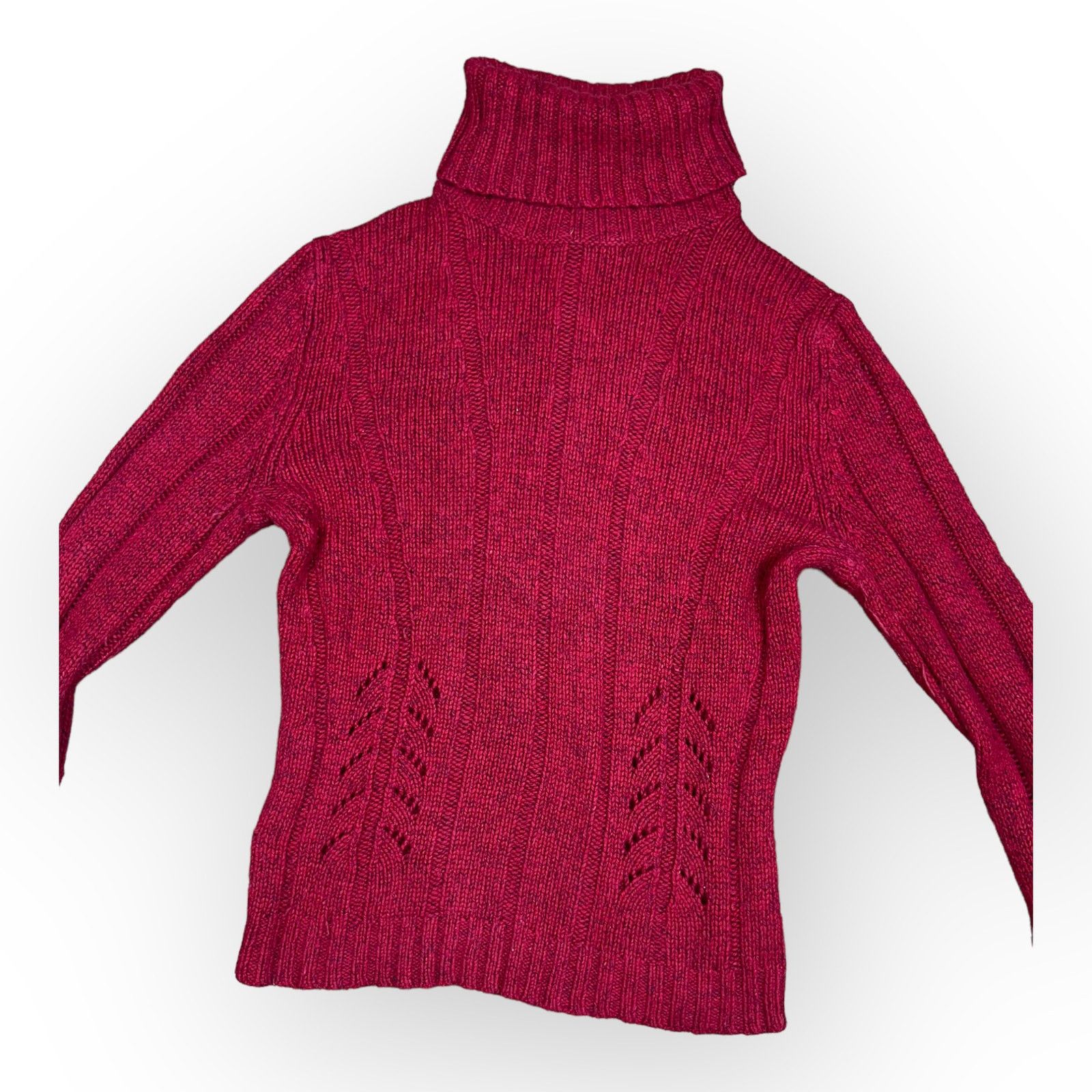 Express Vintage Express Red Turtleneck Sweater | Y2K Size S / US 4 / IT 40 - 8 Thumbnail