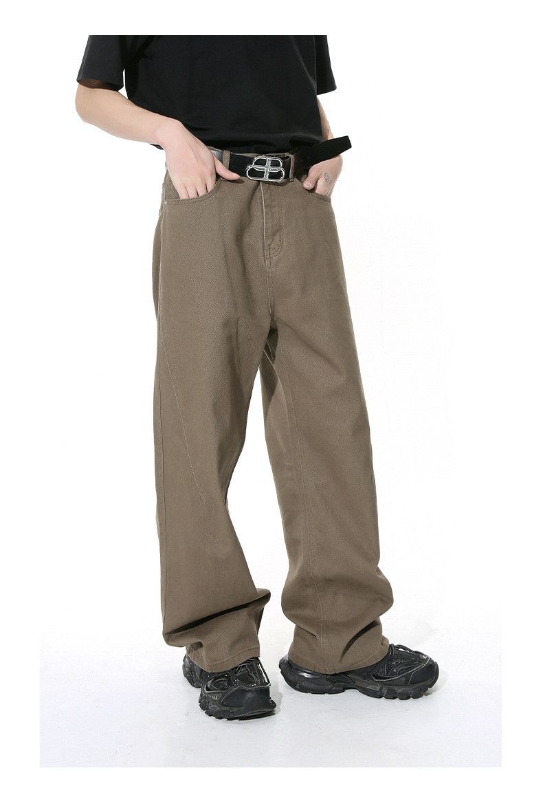 Japanese Brand × Vintage Japanese retro simple straight loose jeans Size US 32 / EU 48 - 4 Thumbnail