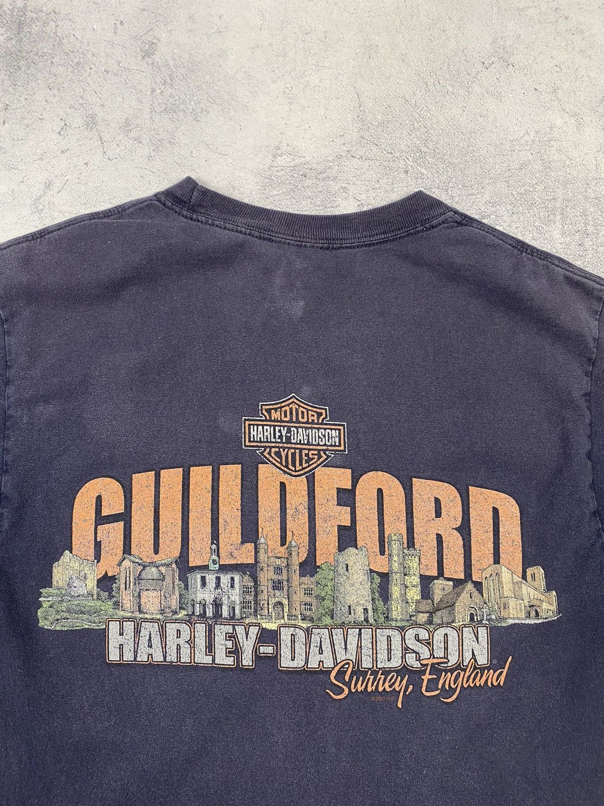 Harley Davidson Harley Davidson Guildford Surrey England Motorcycle 2013 tee Size US S / EU 44-46 / 1 - 10 Thumbnail