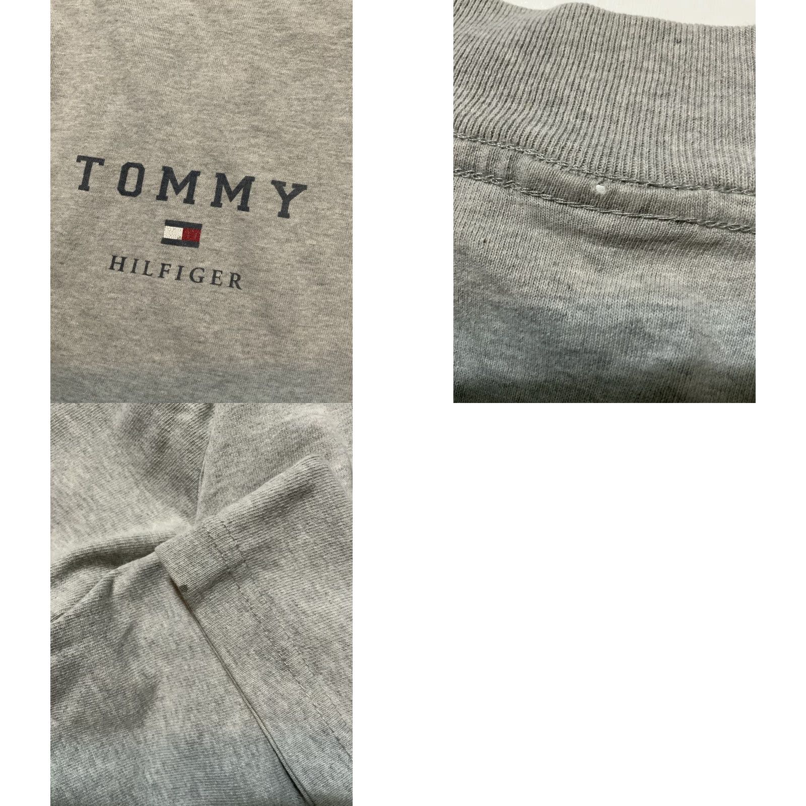 Tommy Hilfiger VINTAGE Tommy Hilfiger American Classics Mock Neck USA Made L/S T-Shirt XL Gray 90s Mens Shirt Size US XL / EU 56 / 4 - 8 Thumbnail