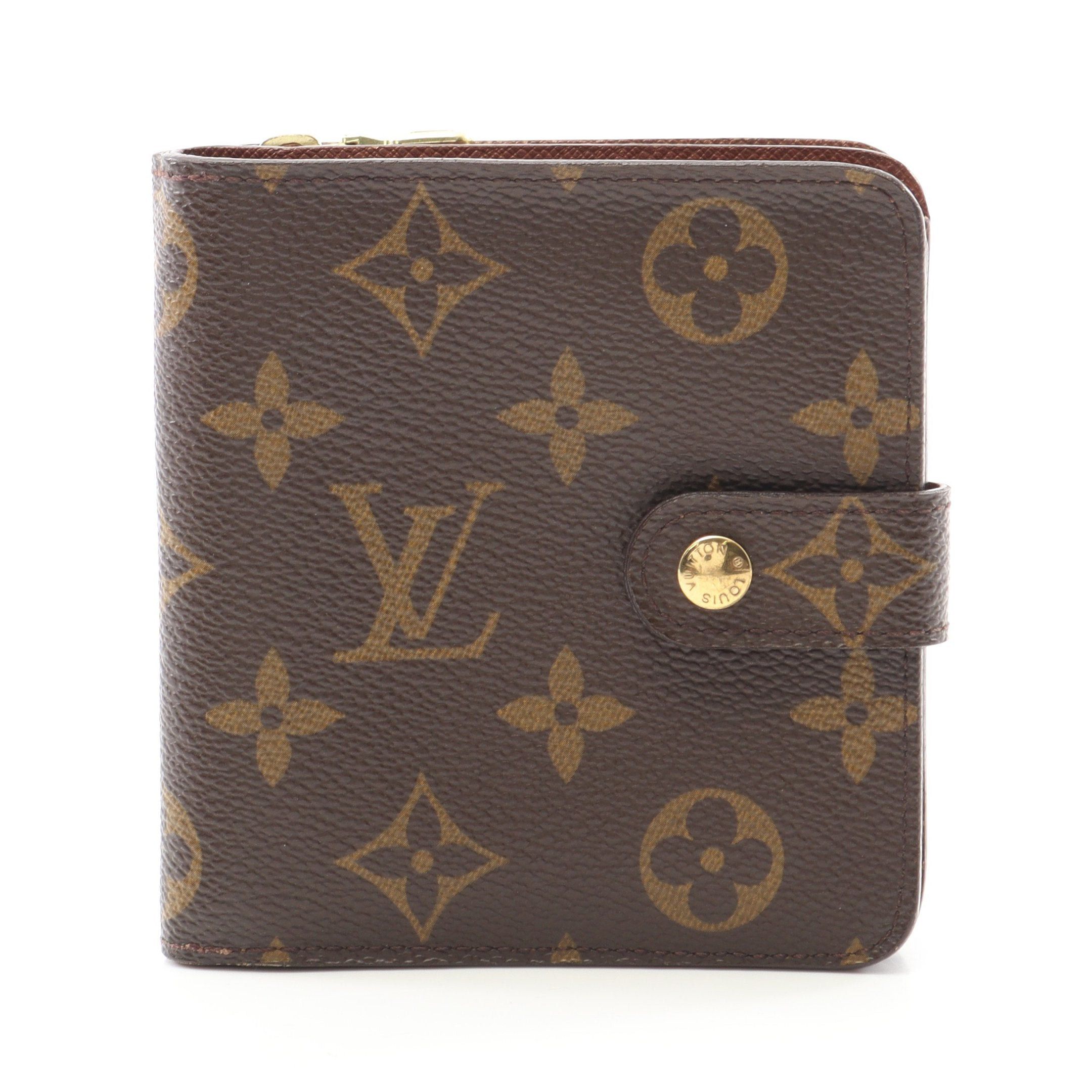 Louis Vuitton Louis Vuitton Compact Zip Monogram Bi-Fold Wallet Brown Size ONE SIZE - 1 Thumbnail