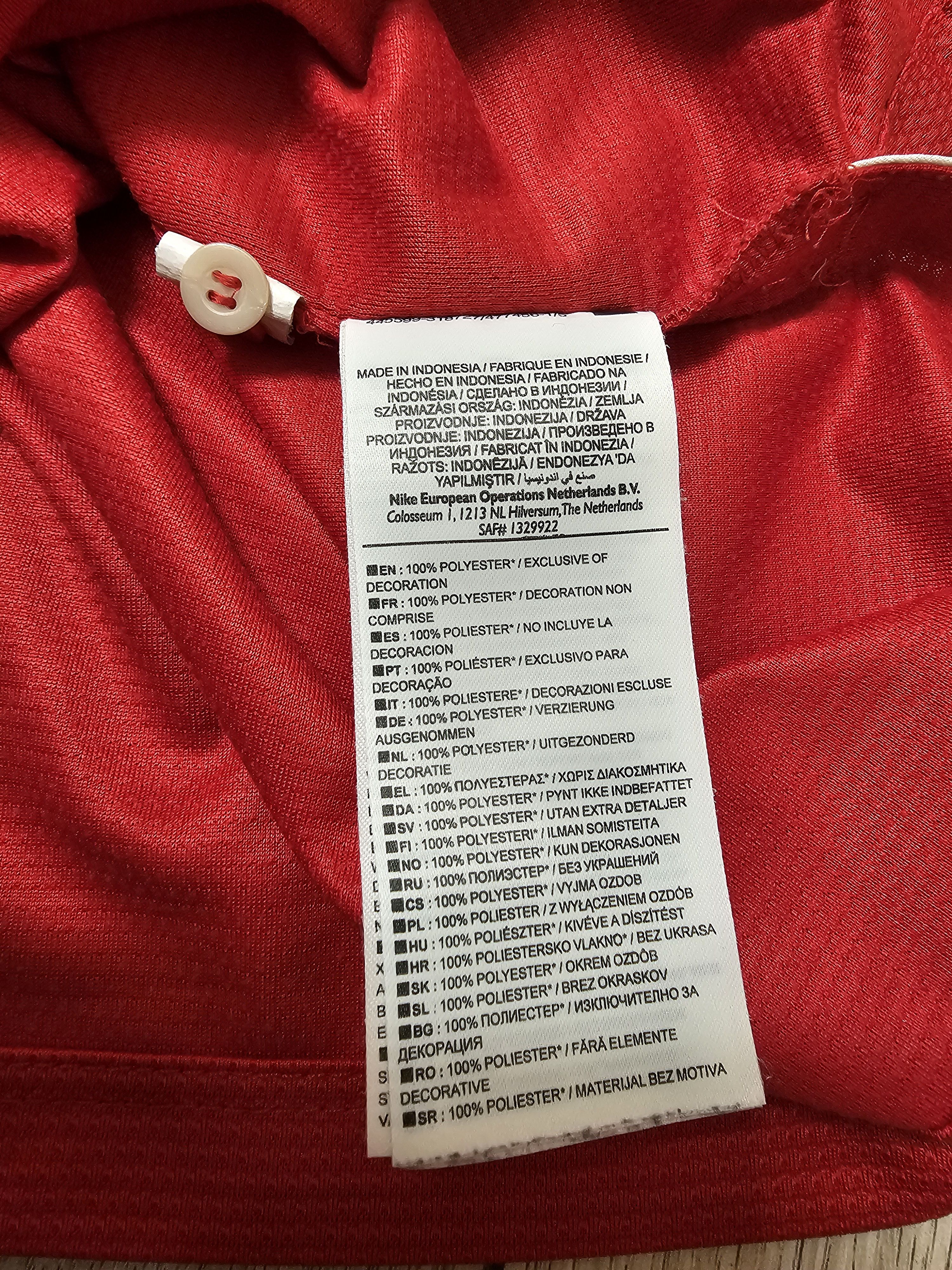 Nike ENGLAND 2014 2016 HOME FOOTBALL SHIRT SOCCER JERSEY Size US M / EU 48-50 / 2 - 8 Thumbnail