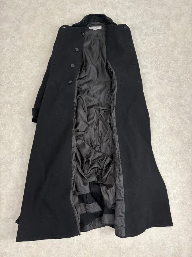 Katharine Hamnett London 1990s Katherine Hamnett Black Wool Classy Long Coat Size S / US 4 / IT 40 - 6 Thumbnail
