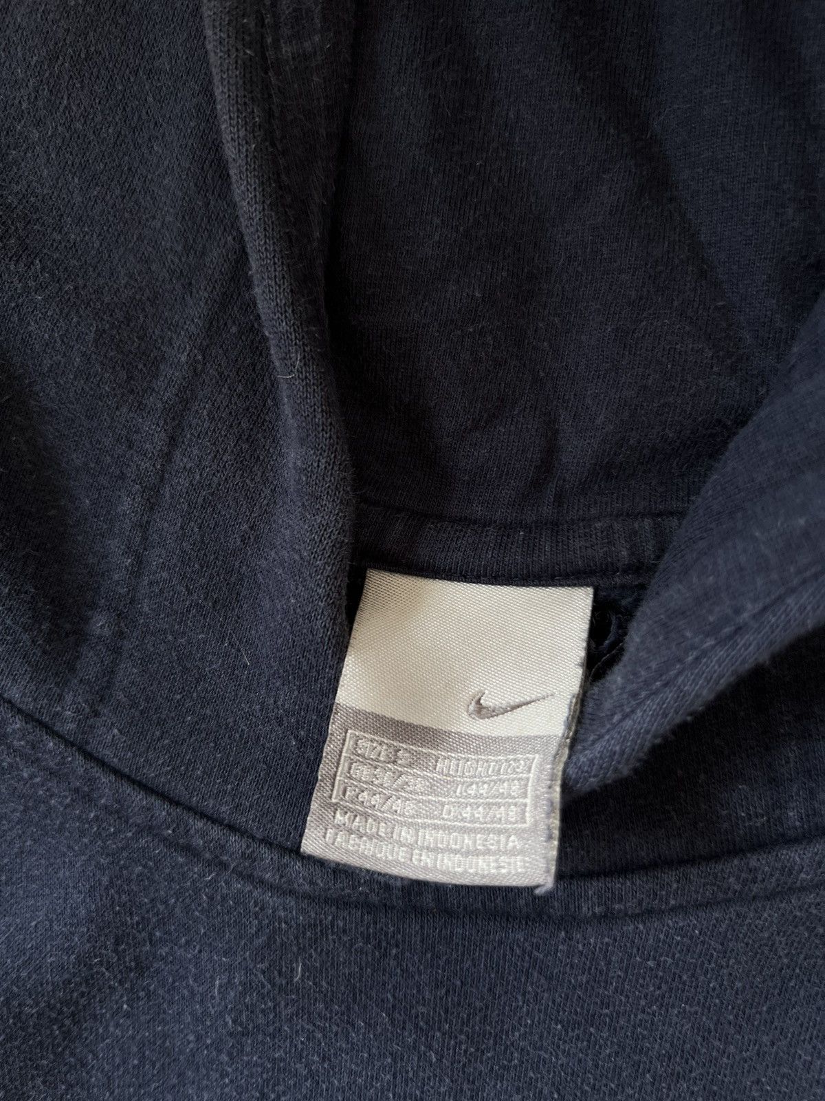 Nike × Vintage 90’s NIKE HOODIE BIG CENTRAL SWOOSH LOGO RETRO Y2K Size US S / EU 44-46 / 1 - 7 Thumbnail