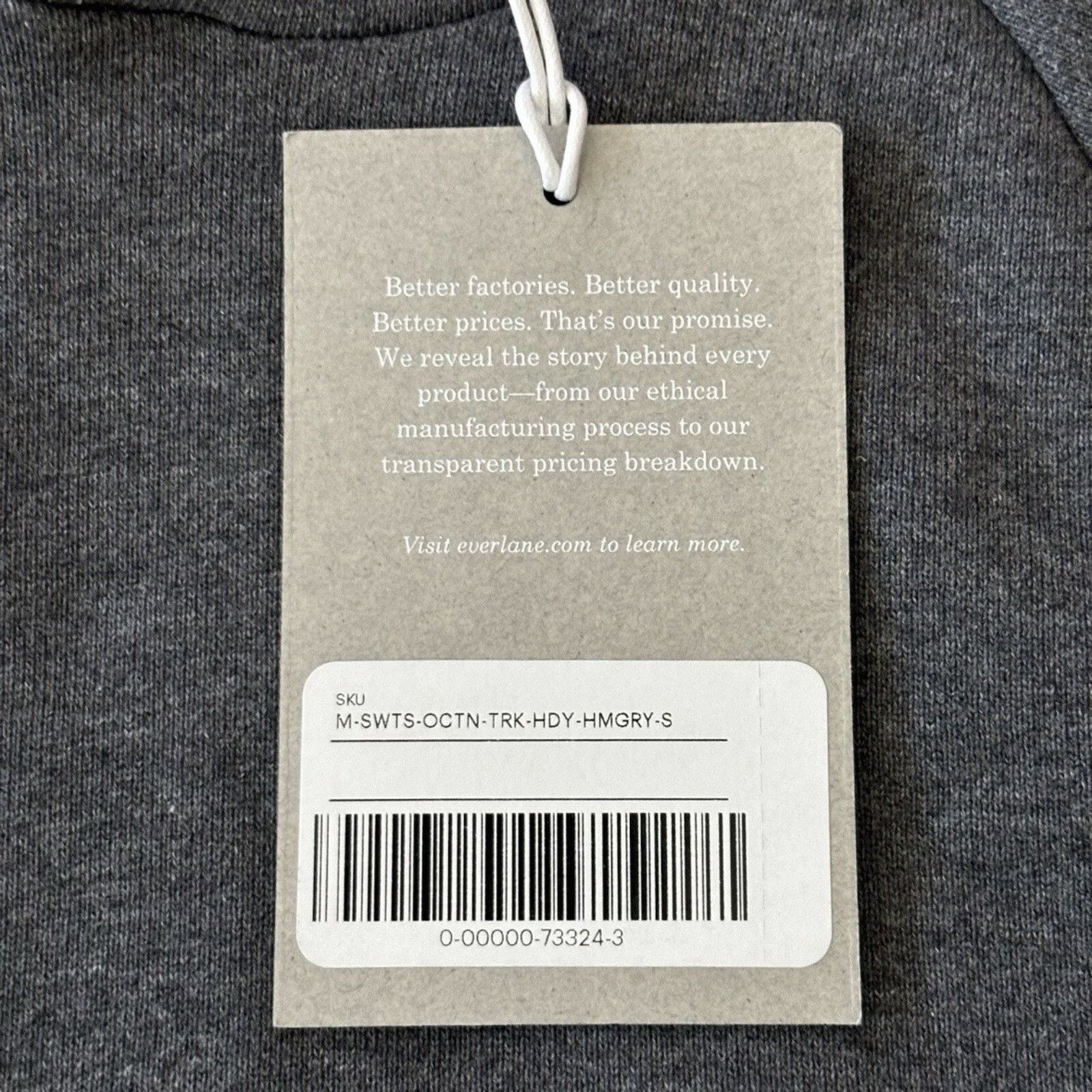 Everlane NWT Everlane Organic Cotton Track Hoodie Heather Gray Small Size US S / EU 44-46 / 1 - 5 Thumbnail
