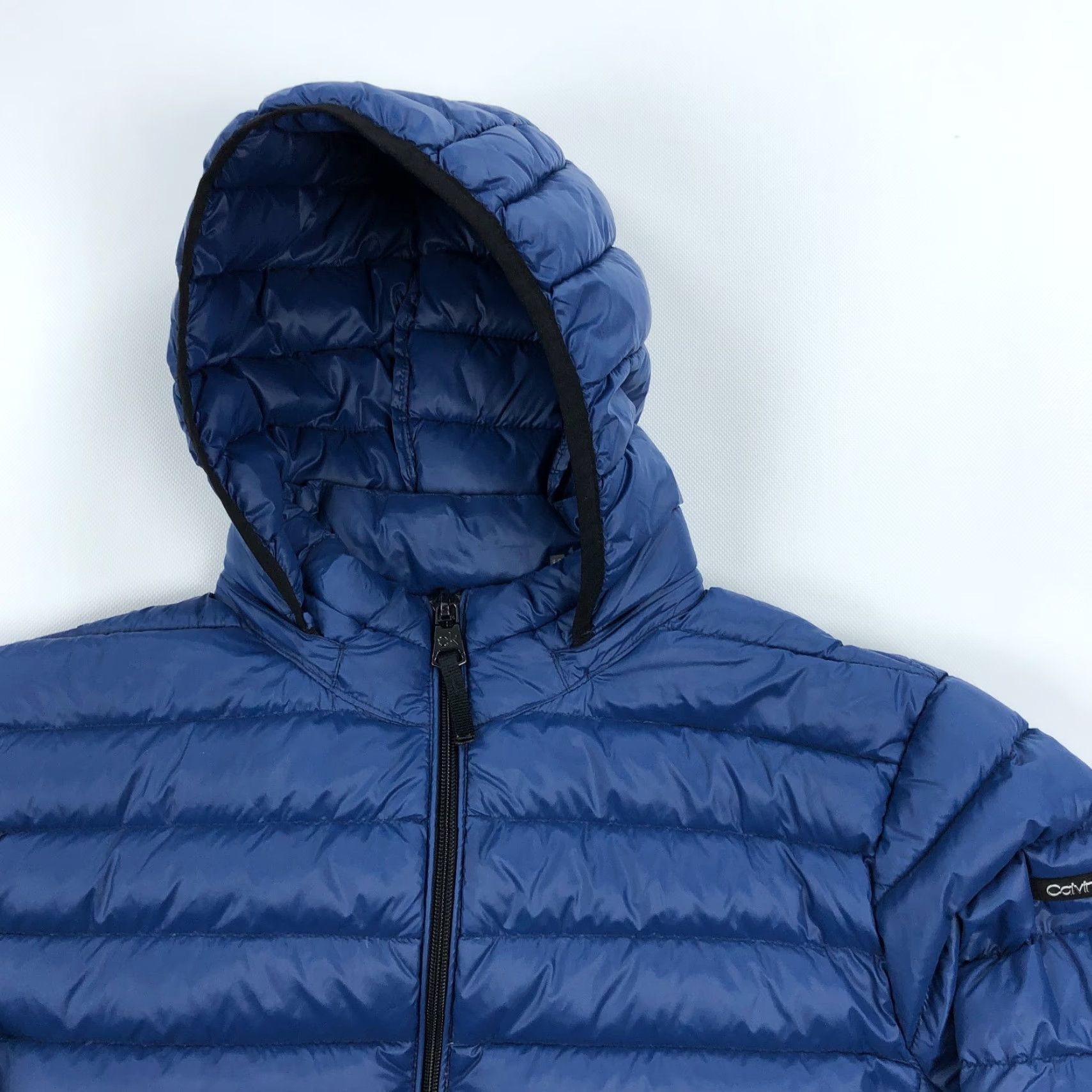 Calvin Klein Calvin Klein Down Jacket Womens M Premium Packable Quilted Hooded Full Zip Blue M CK Outdoors Winter Fall Womens Size M / US 6-8 / IT 42-44 - 2 Thumbnail