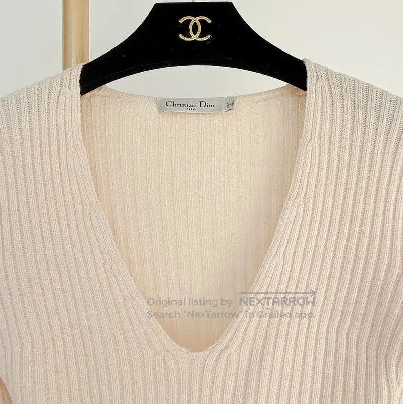 Dior Dior Beige Wool Long Sleeve Sweater . Size XS / US 0-2 / IT 36-38 - 4 Thumbnail