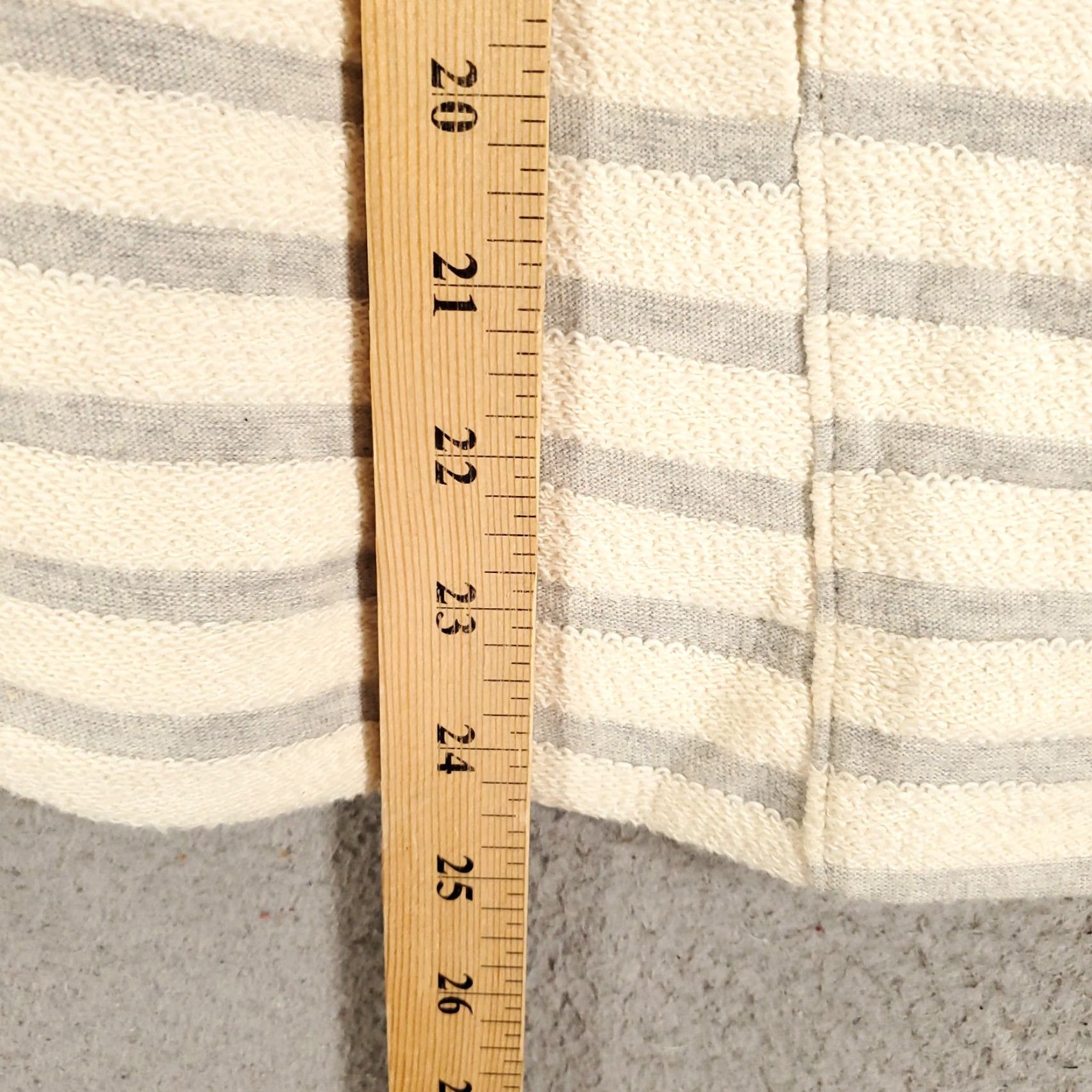 Madewell Madewell Womens Hoodie Sweater Striped Oversized V-Neck Pullover XS Small Multicolor Knit 100% Cotton Casual Womens Size XS / US 0-2 / IT 36-38 - 3 Thumbnail
