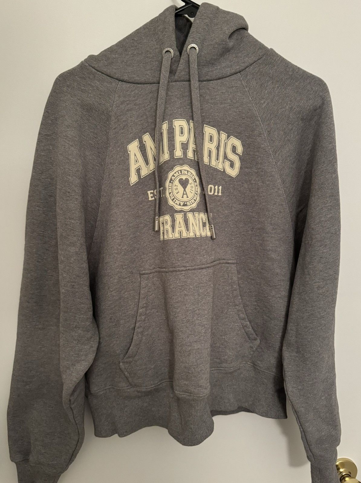 AMI Grey AMI Paris, France Hoodie Size US S / EU 44-46 / 1 - 1 Thumbnail