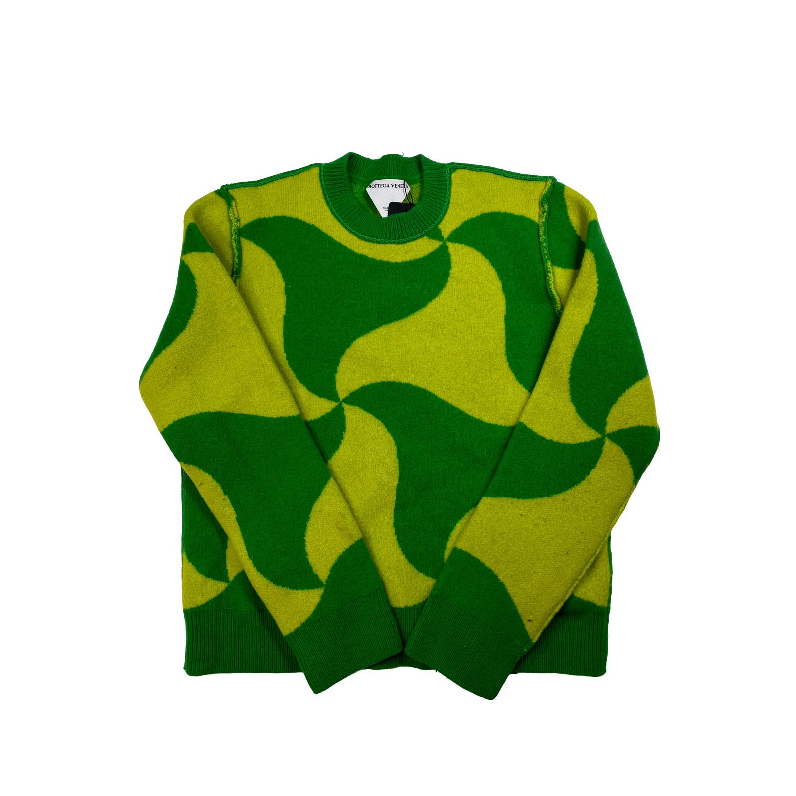 Bottega Veneta Green & Yellow Sweater