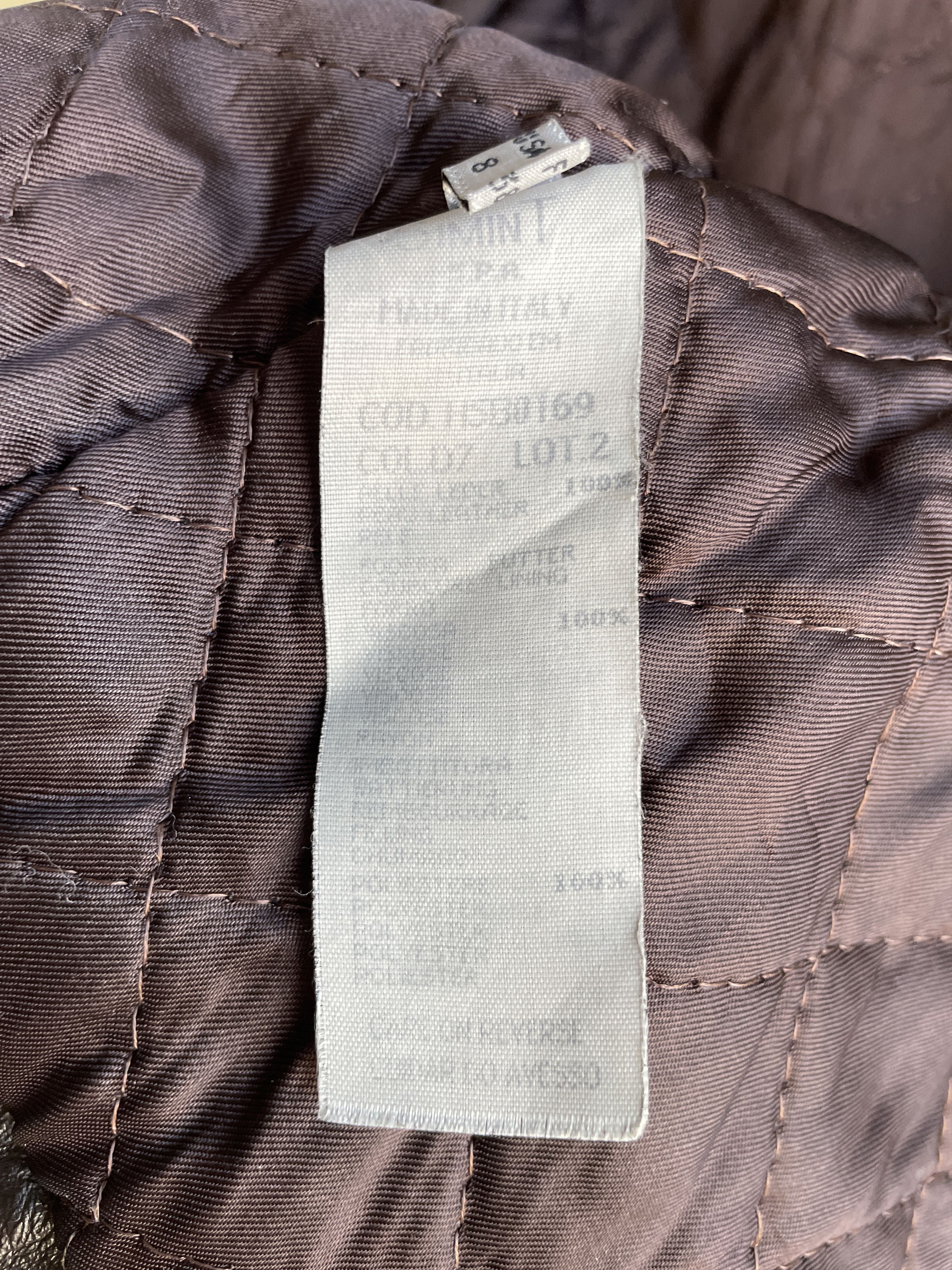 Giorgio Armani Armani Jeans Vintage 90s 00s Womens Collared Leather Jacket Size M / US 6-8 / IT 42-44 - 16 Thumbnail