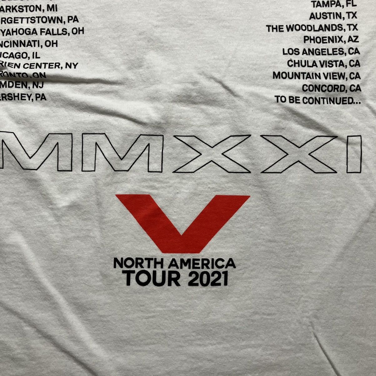 Band Tees × Gildan Maroon 5 North American 2021 Tour Band T Shirt Size US M / EU 48-50 / 2 - 5 Thumbnail