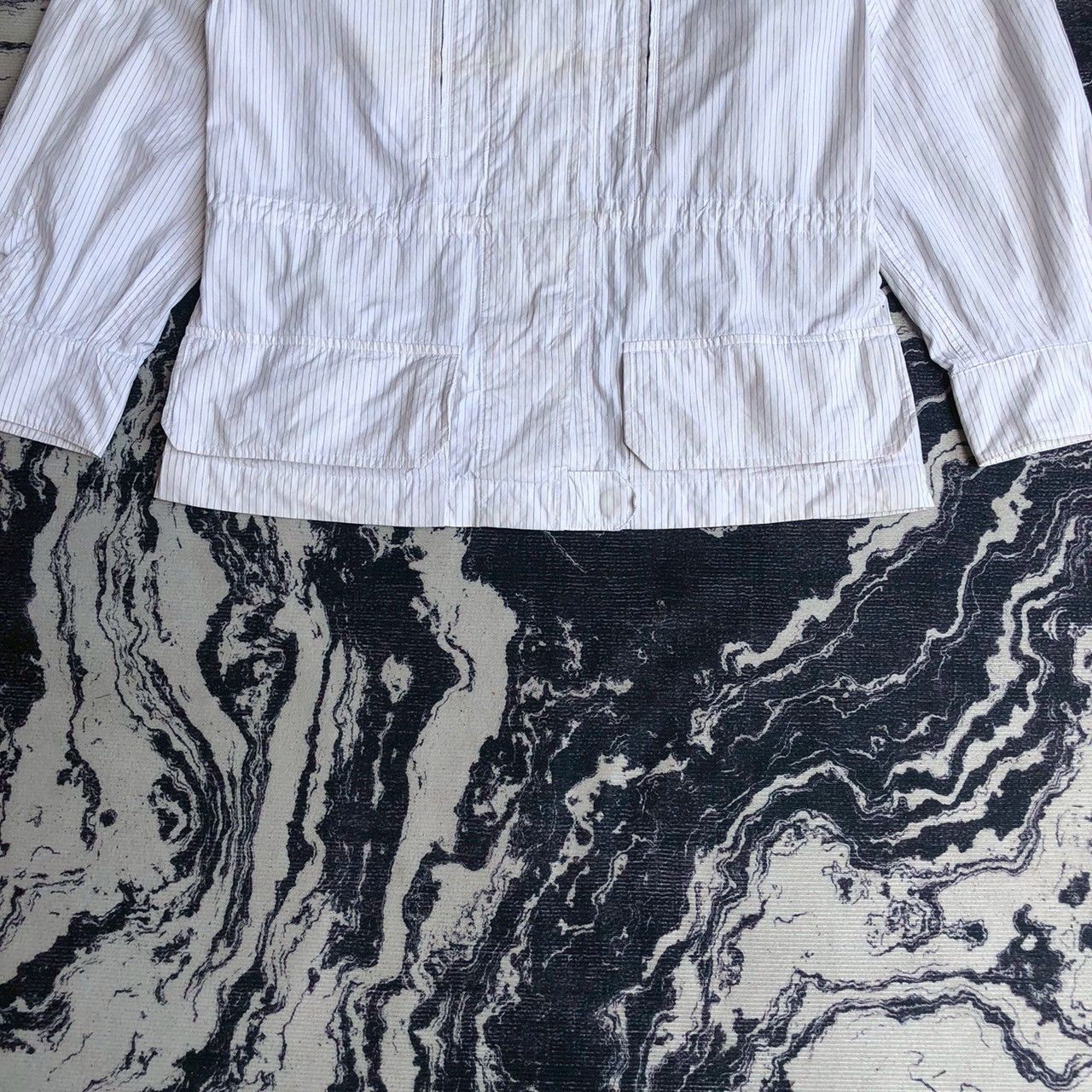 Jil Sander Jil Sander Minimal Pinstripe Zip Vintage Jacket Size XS / US 0-2 / IT 36-38 - 3 Thumbnail