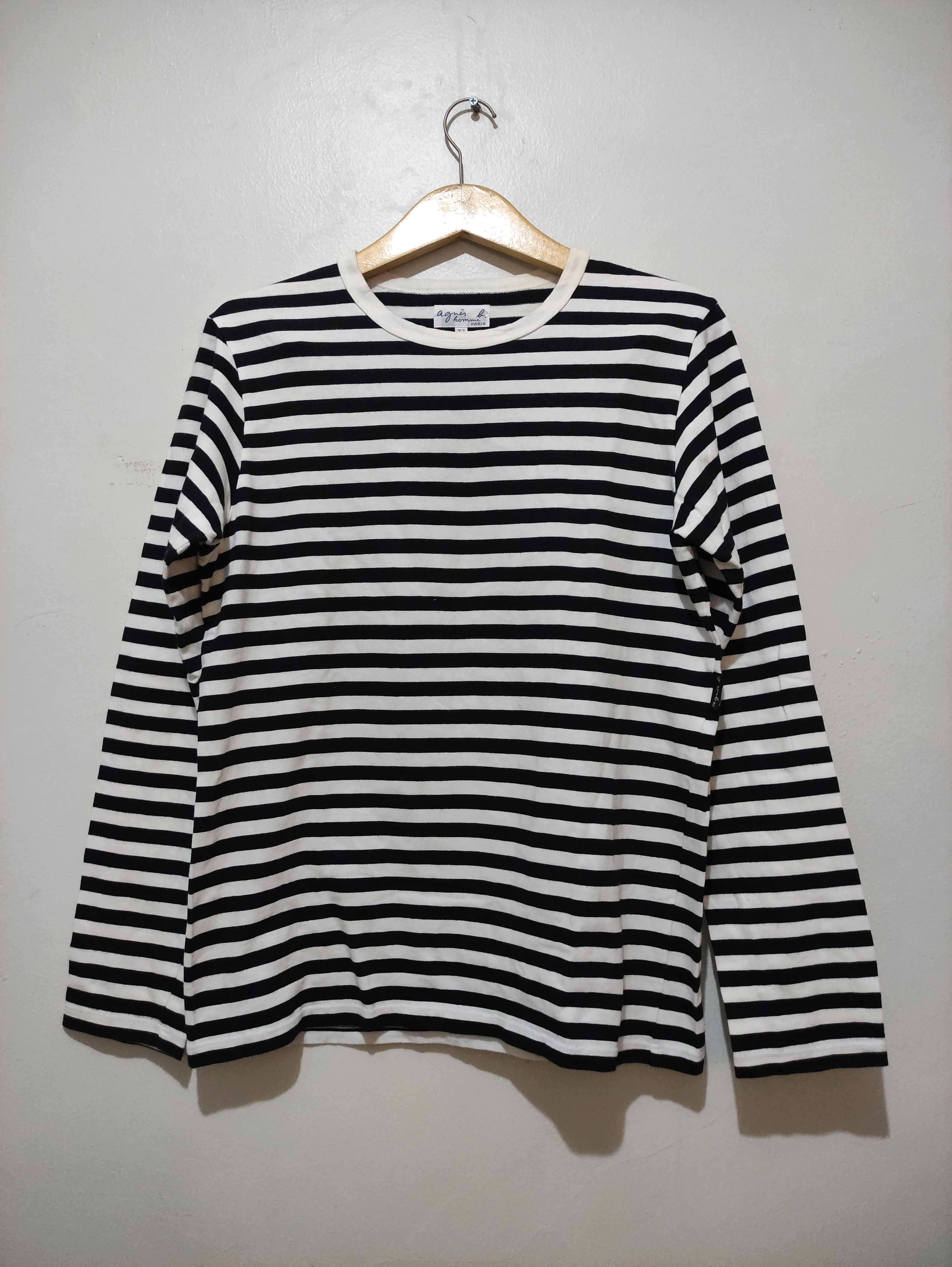 agnes b. Vintage Agnes B Stripe Longsleeve Size US M / EU 48-50 / 2 - 1 Thumbnail